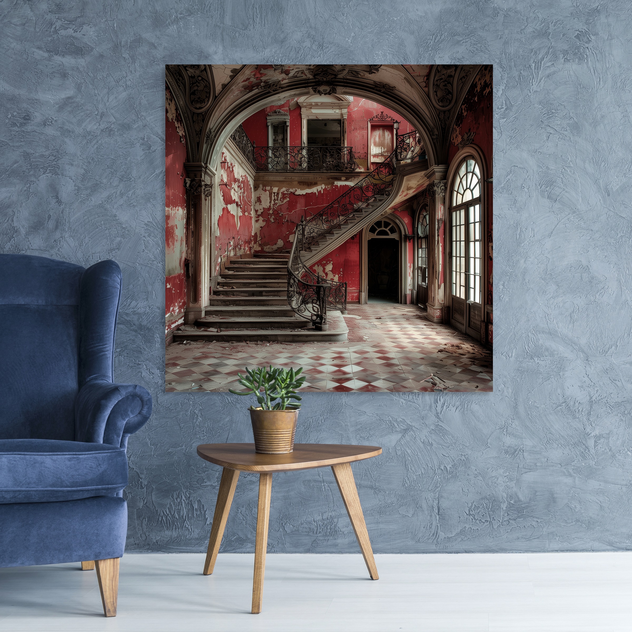 queence Acrylglasbild »Ruine«, Architektonische Elemente-Elemente der Archi günstig online kaufen