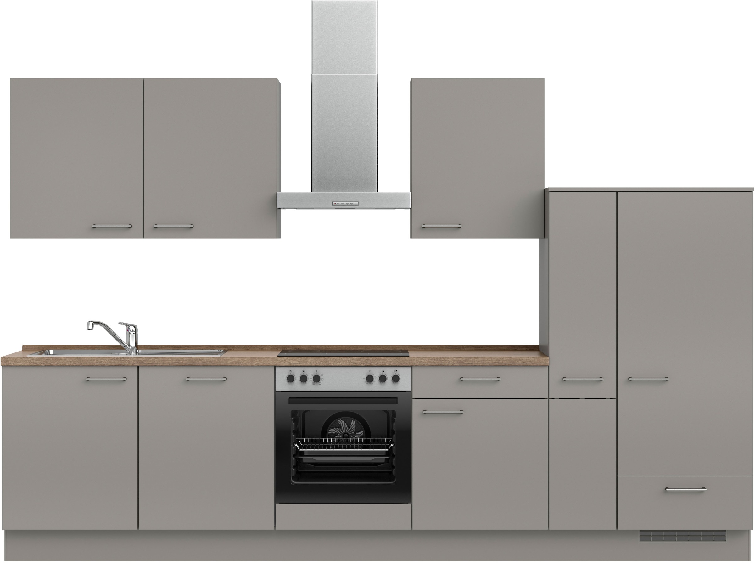 nobilia® Küchenzeile »"Laser I", Ausrichtung wählbar, Breite 330 cm« vormon günstig online kaufen