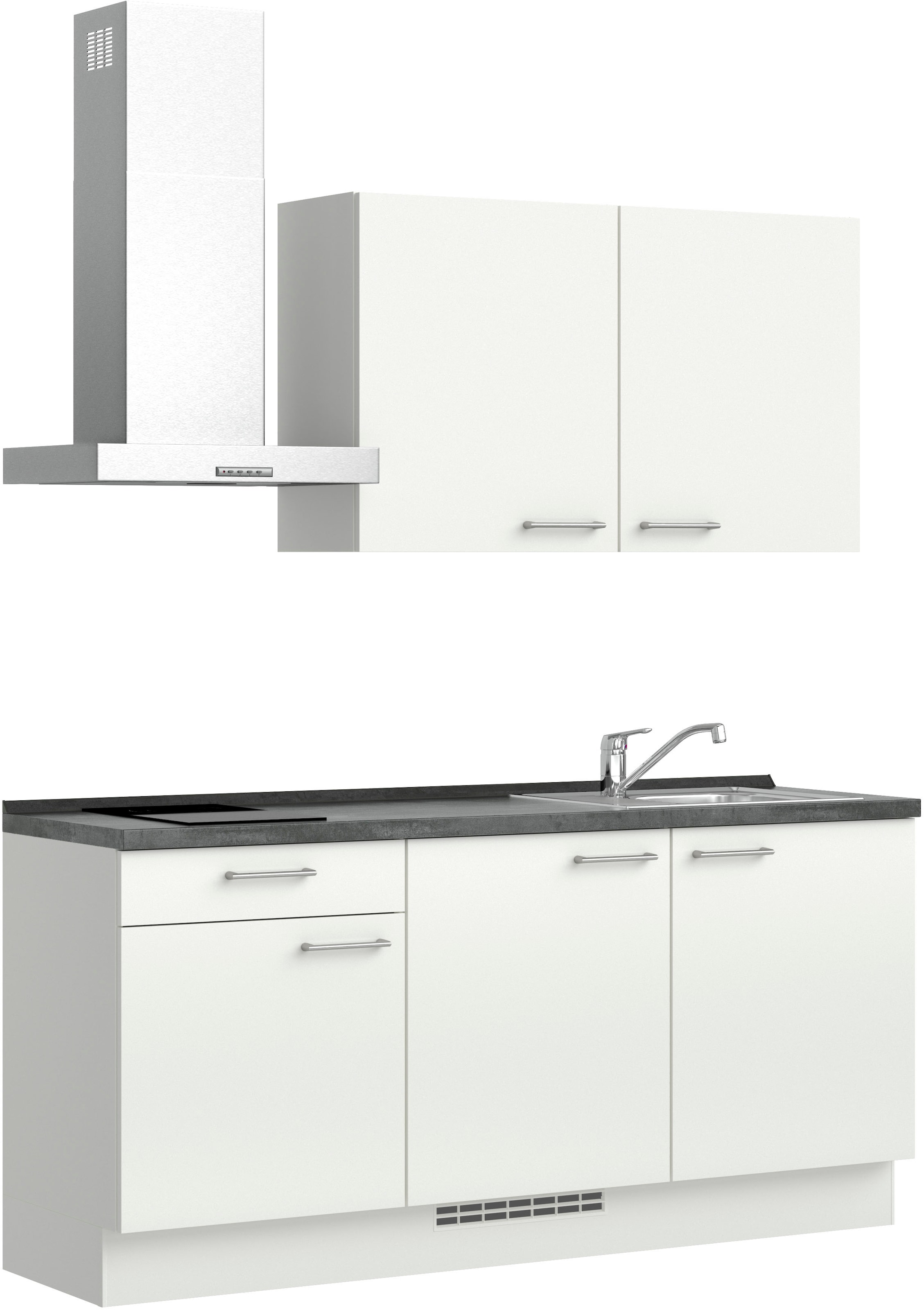 nobilia® Küchenzeile »"Laser I"«, vormontiert, Ausrichtung wählbar, Breite 180 cm, wahlw. mit E-Geräten