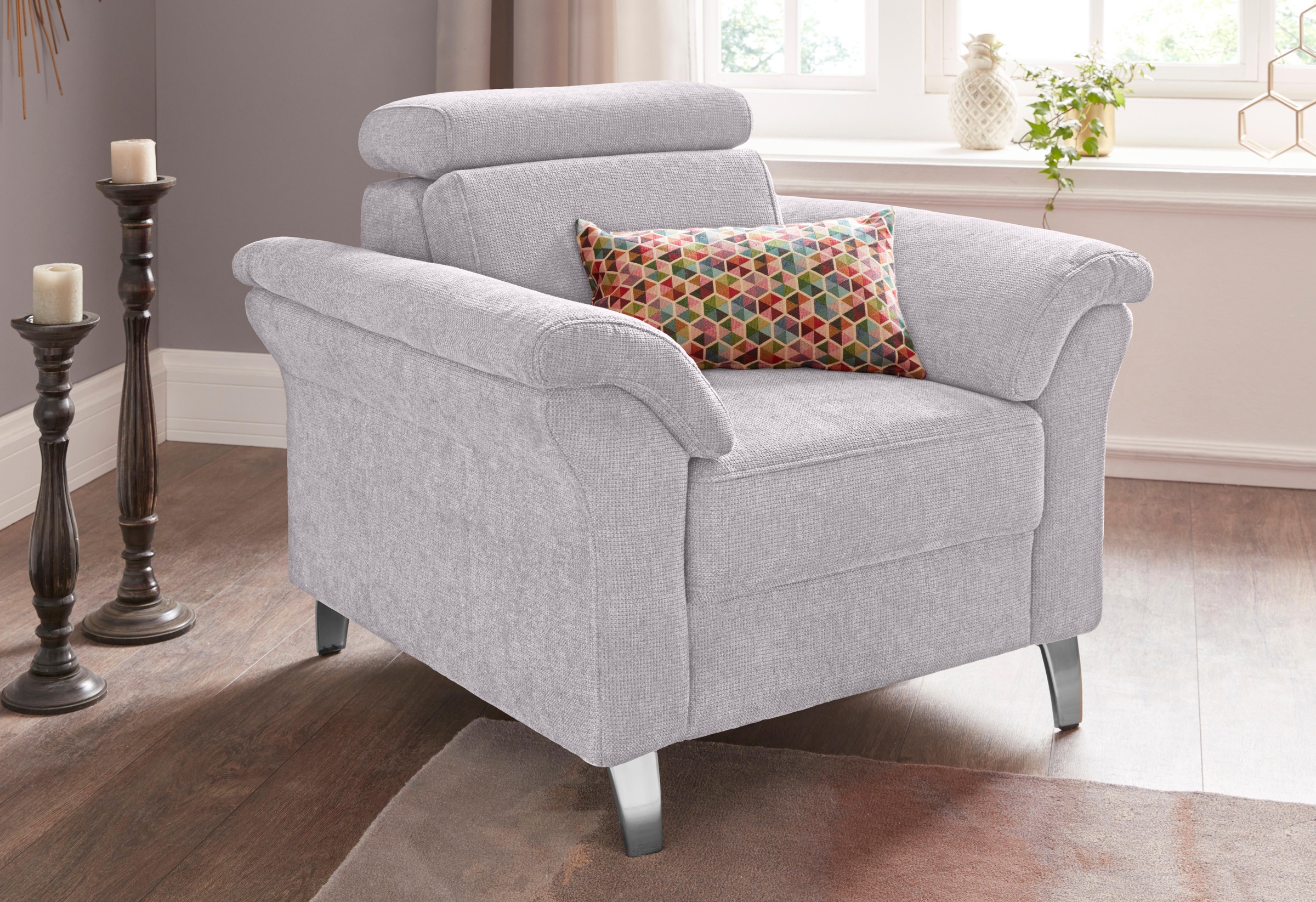 sit&more Sessel "Arngast", inklusive Federkern und Kopfteilverstellung günstig online kaufen