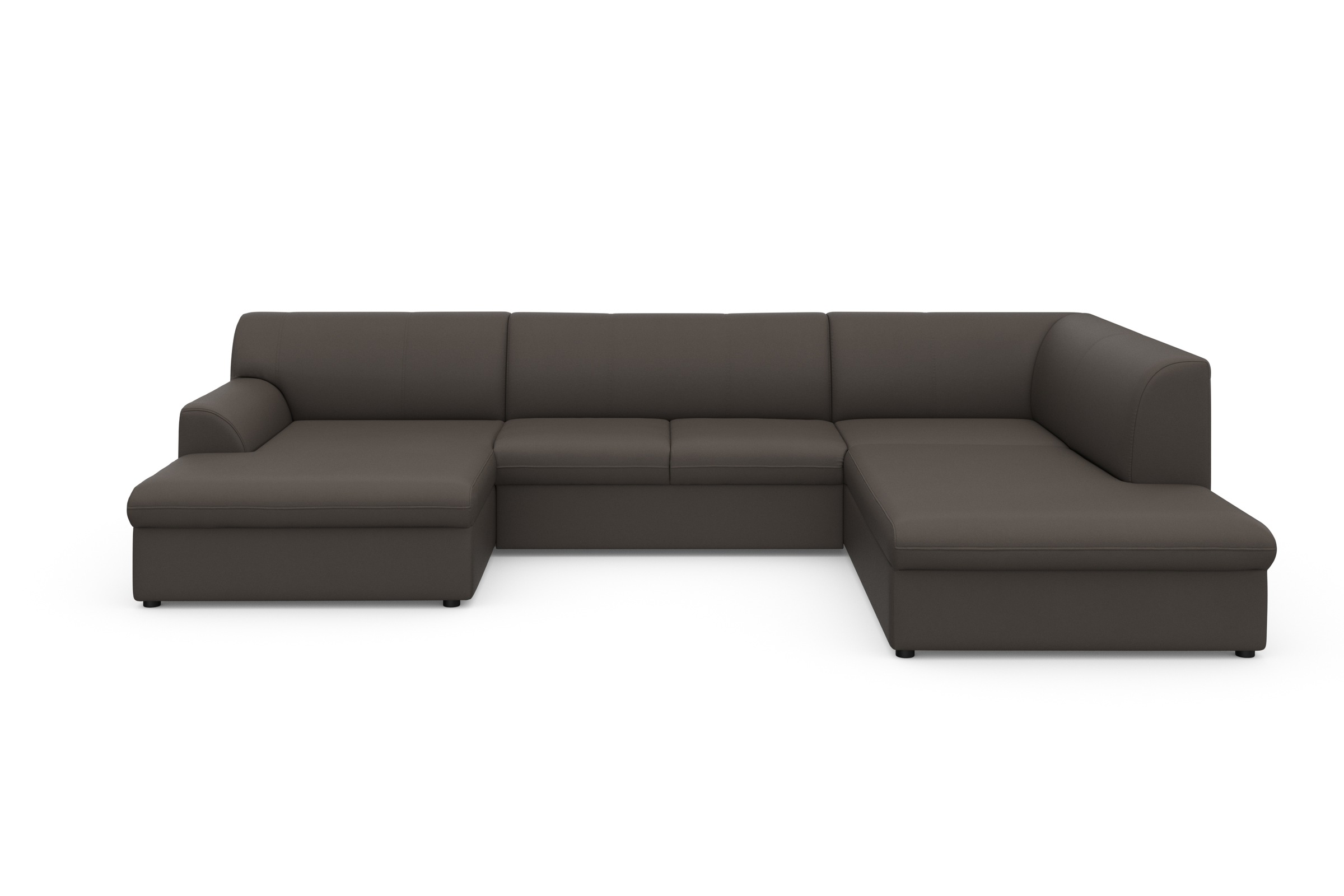 DOMO collection Wohnlandschaft »Topper, elegant und zeitlos, komfortabel, U-Form«, wahlweise mit Bettfunktion