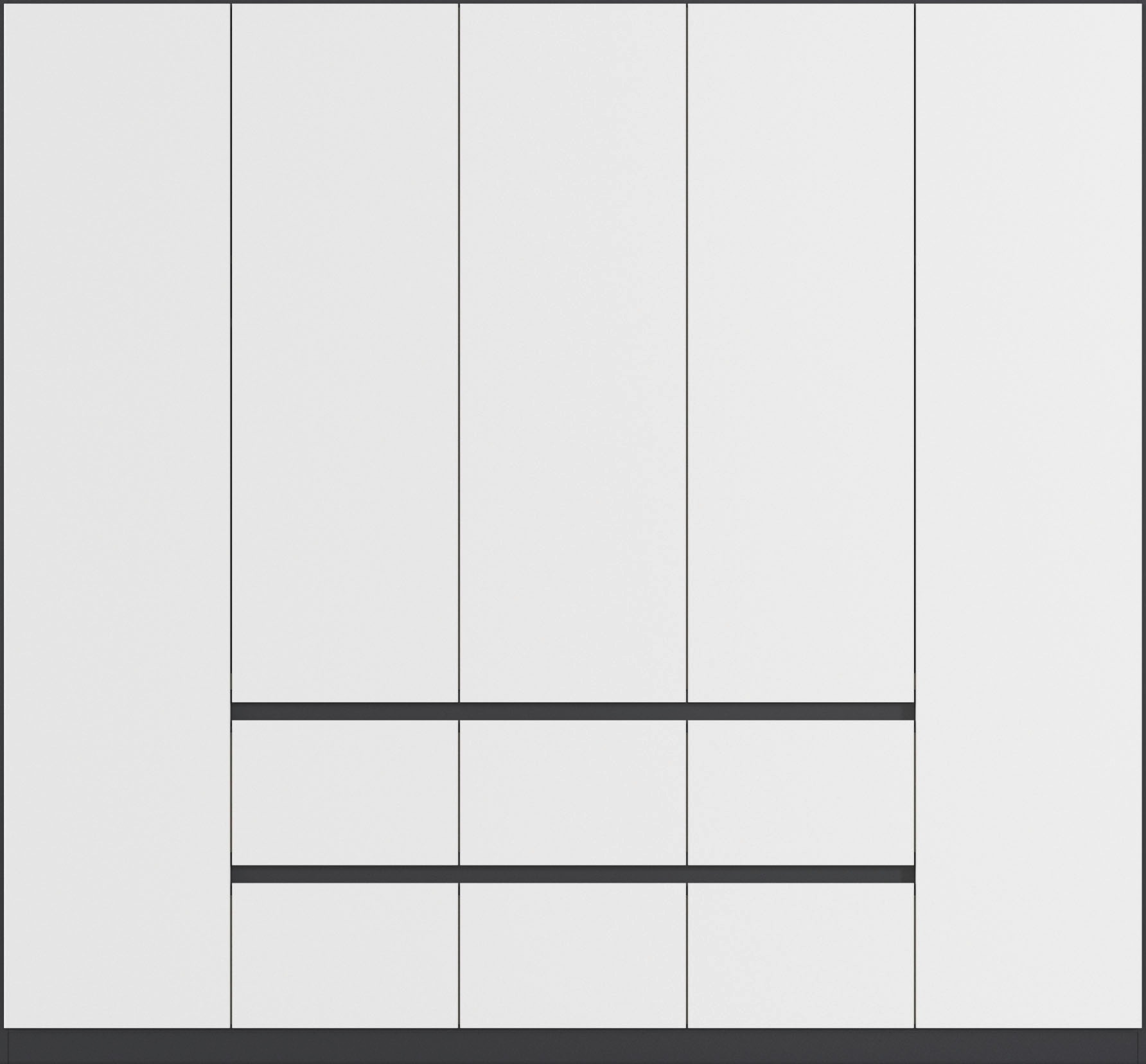 rauch Drehtürenschrank »Kleiderschrank Schrank Garderobe Garderobenschrank MAINZ«, grifflose Front, Außentüren mit Push-to-Open Funktion MADE IN GERMANY