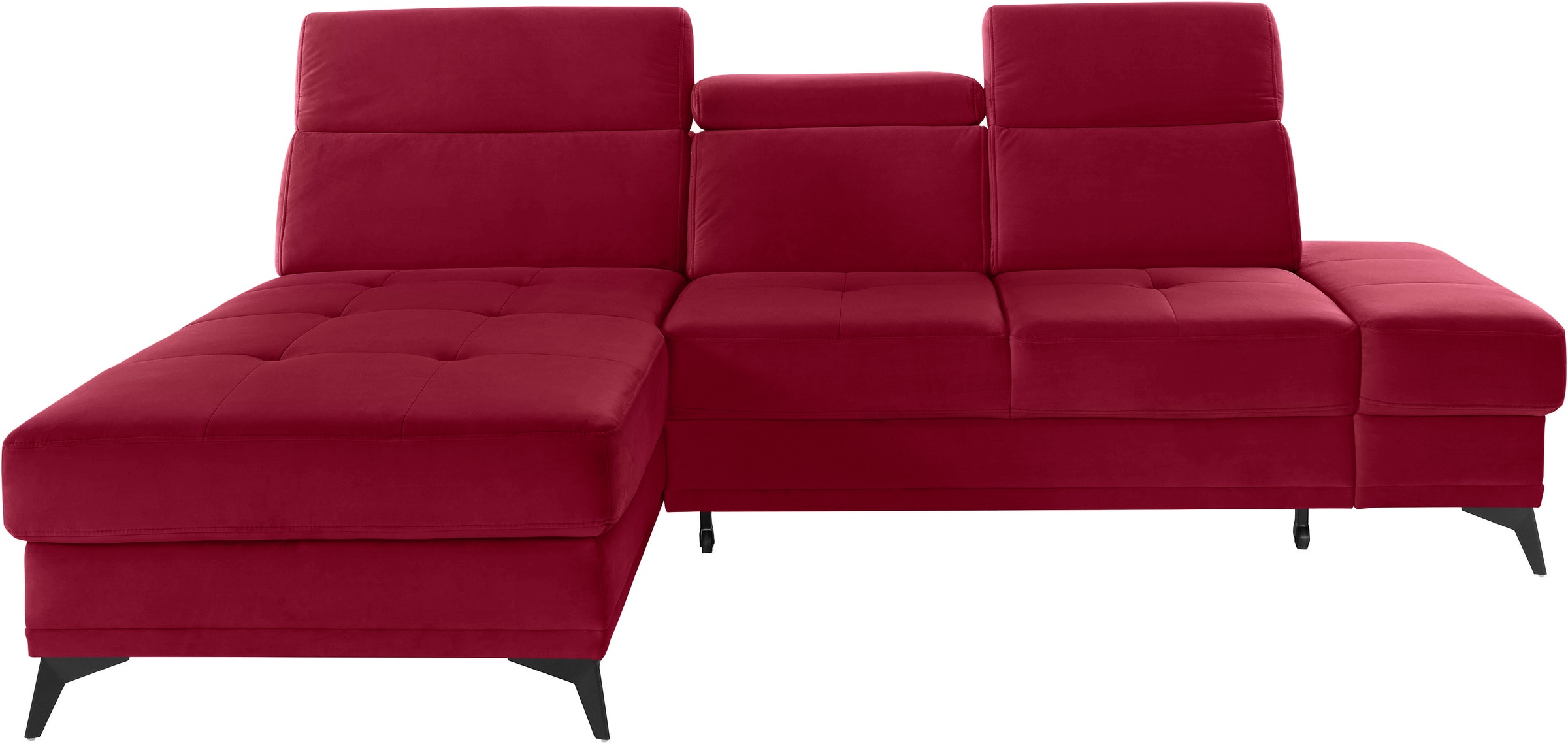 Home affaire Ecksofa »Cardiz L-Form« inkl.Kopfteilverstellung und Federkern günstig online kaufen