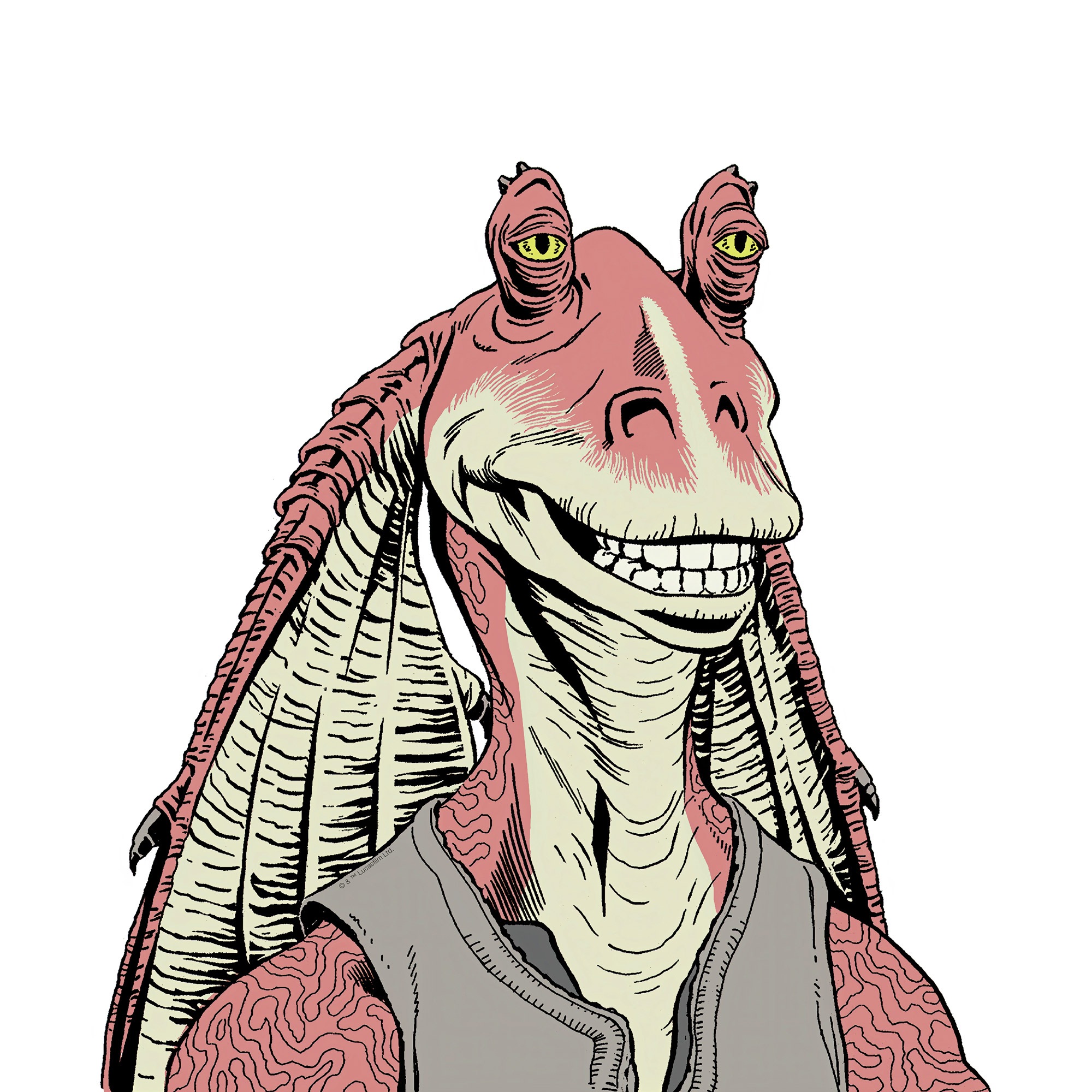 Komar Leinwandbild »Star Wars Jar Jar Binks«, Disney, (1 St.), 40 x 40 cm (Breite x Höhe) - Kinderzimmer, Dekoration