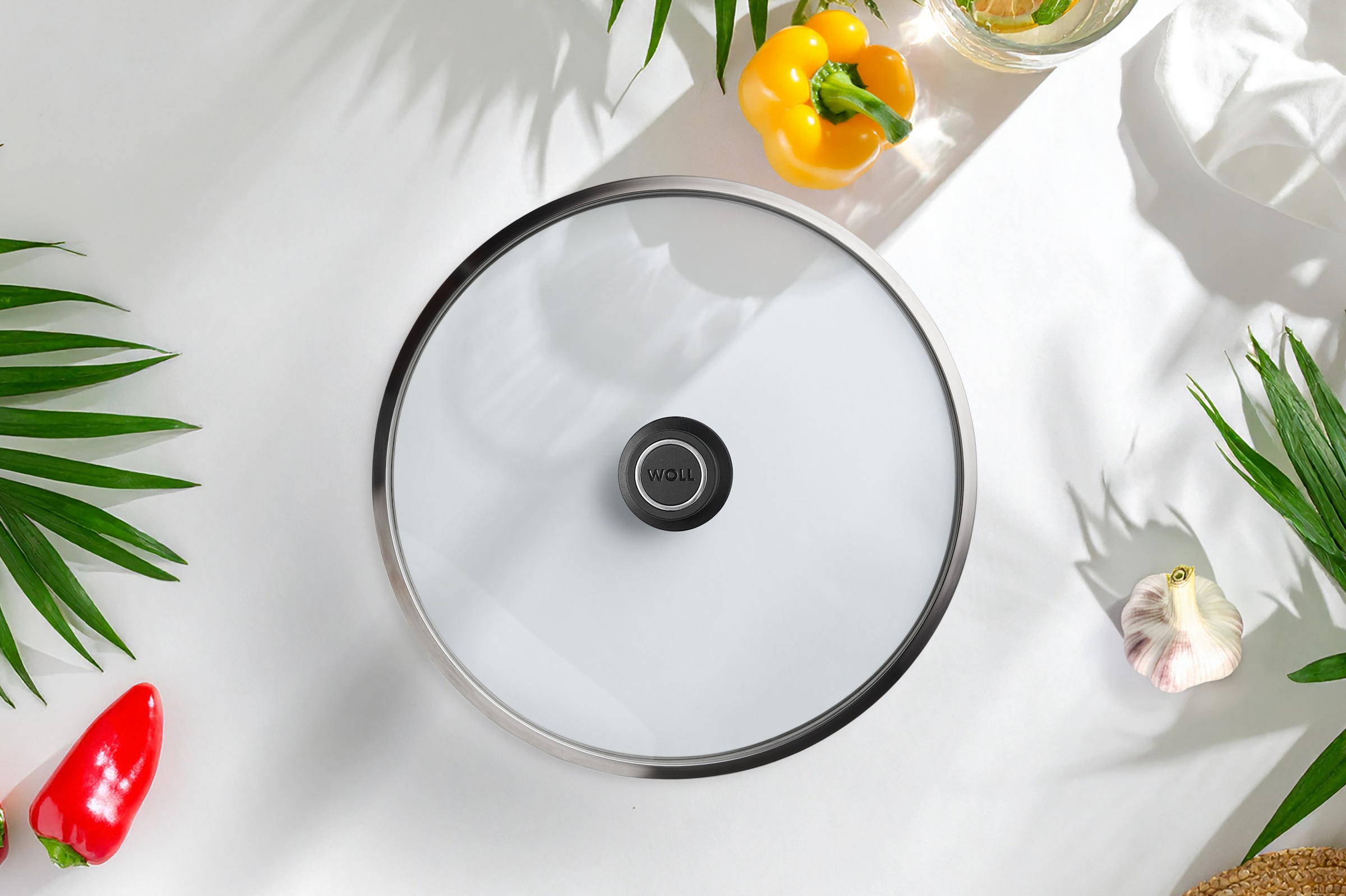 WOLL Deckel »Eco Logic aus Sicherheitsglas, Ø24-32cm« Hitzebeständig, Spülmaschinengeeignet, für Pfannen und Töpfe
