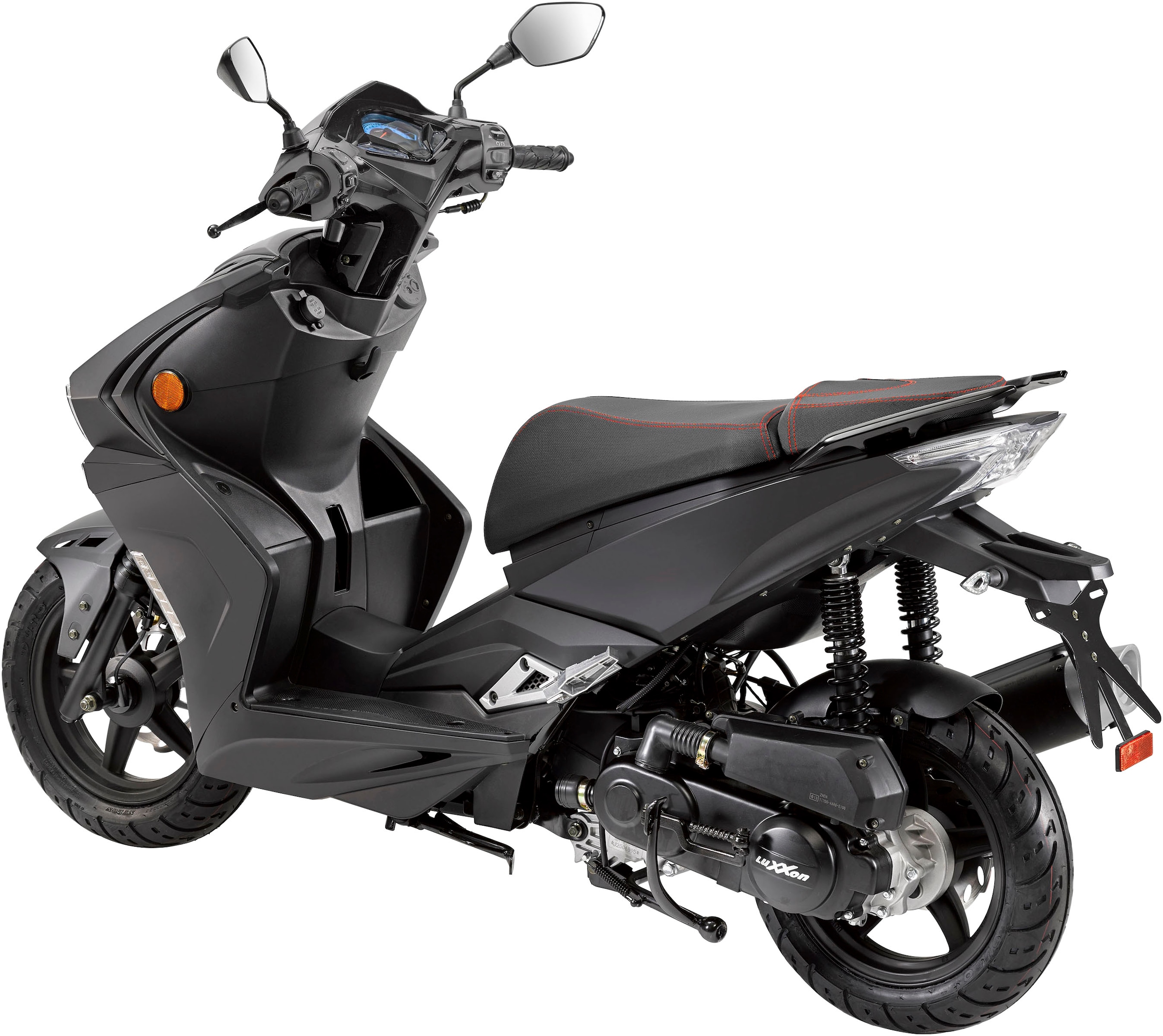 Luxxon Motorroller »F18«, 50 cm³, 45 km/h, Euro 5, 2,9 PS, (abschließbares Staufach), 2 Sitzplätze, für Erwachsene, Sportliches Design, 4-Takt Motor