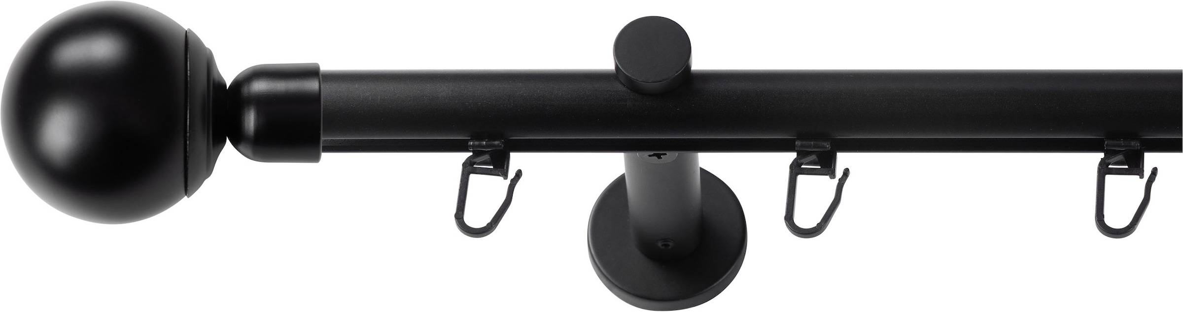 SN DECO GROUP Gardinenstange Ø 19 mm 1 läufig-läufig Fixmaß;kürzbar