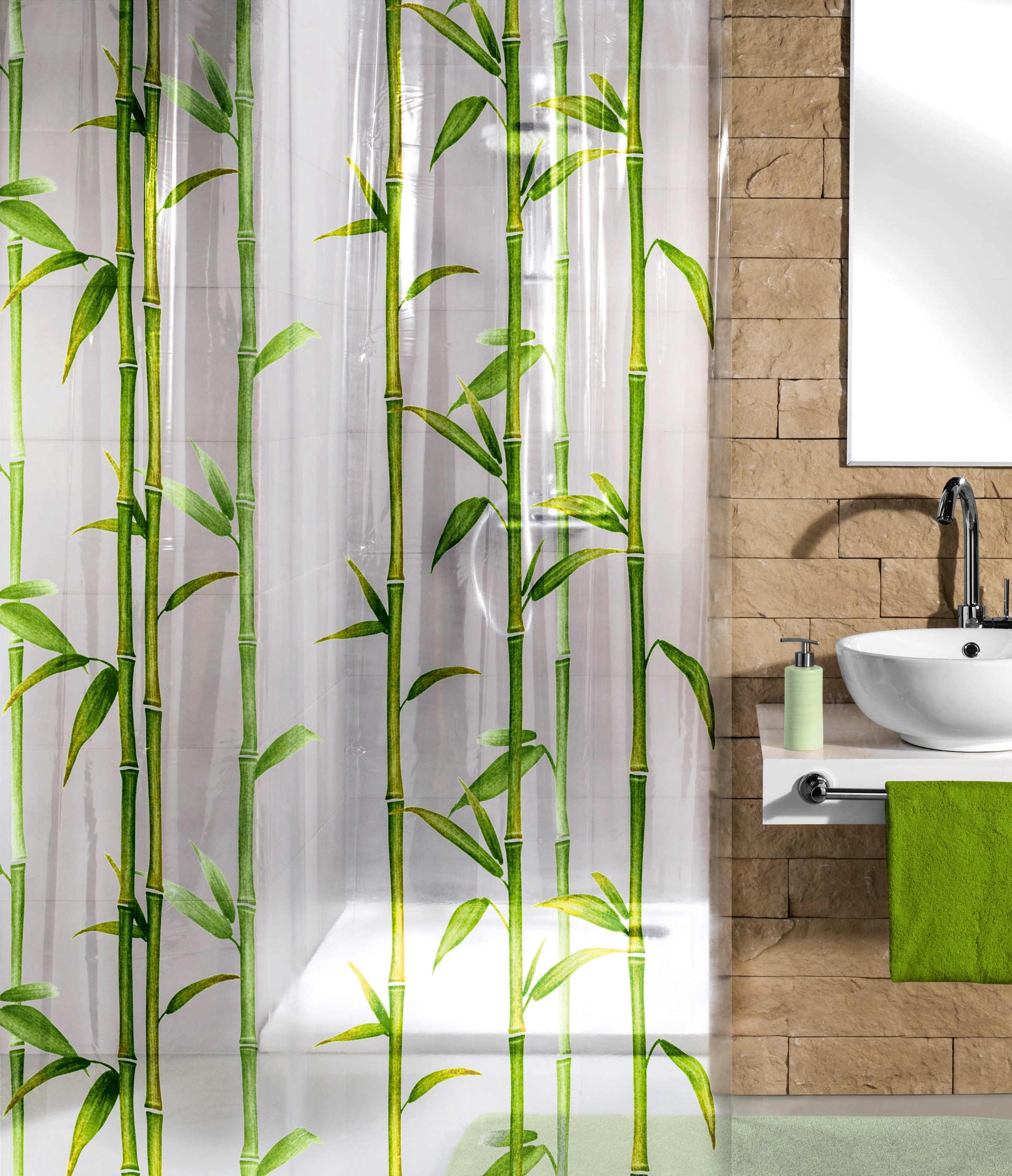 Kleine Wolke Duschvorhang »Bamboo«, Höhe 200 cm kaufen
