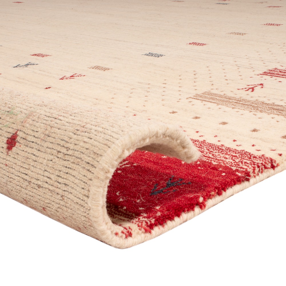 morgenland Wollteppich »Aurora Flair - Gabbeh Teppich - Loribaft Softy«, quadratisch, 1,2 mm Höhe, Sehr weicher Flor