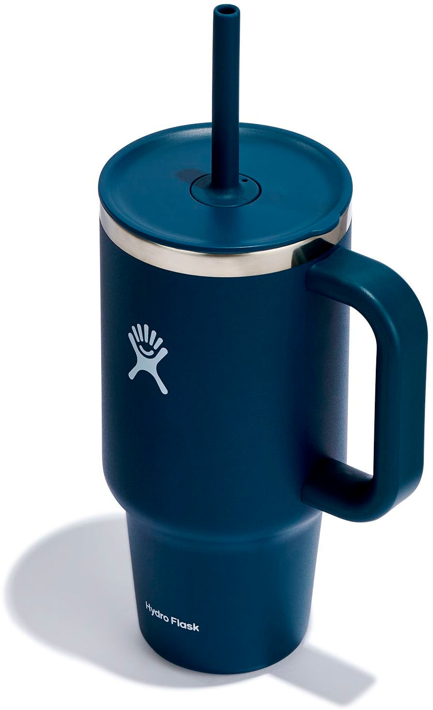 HYDRO FLASK Thermobecher »All Around Travel Tumbler in den Größen 24 oz/ 32 oz / 40 oz« Thermo Cup mit Strohhalm Indigo