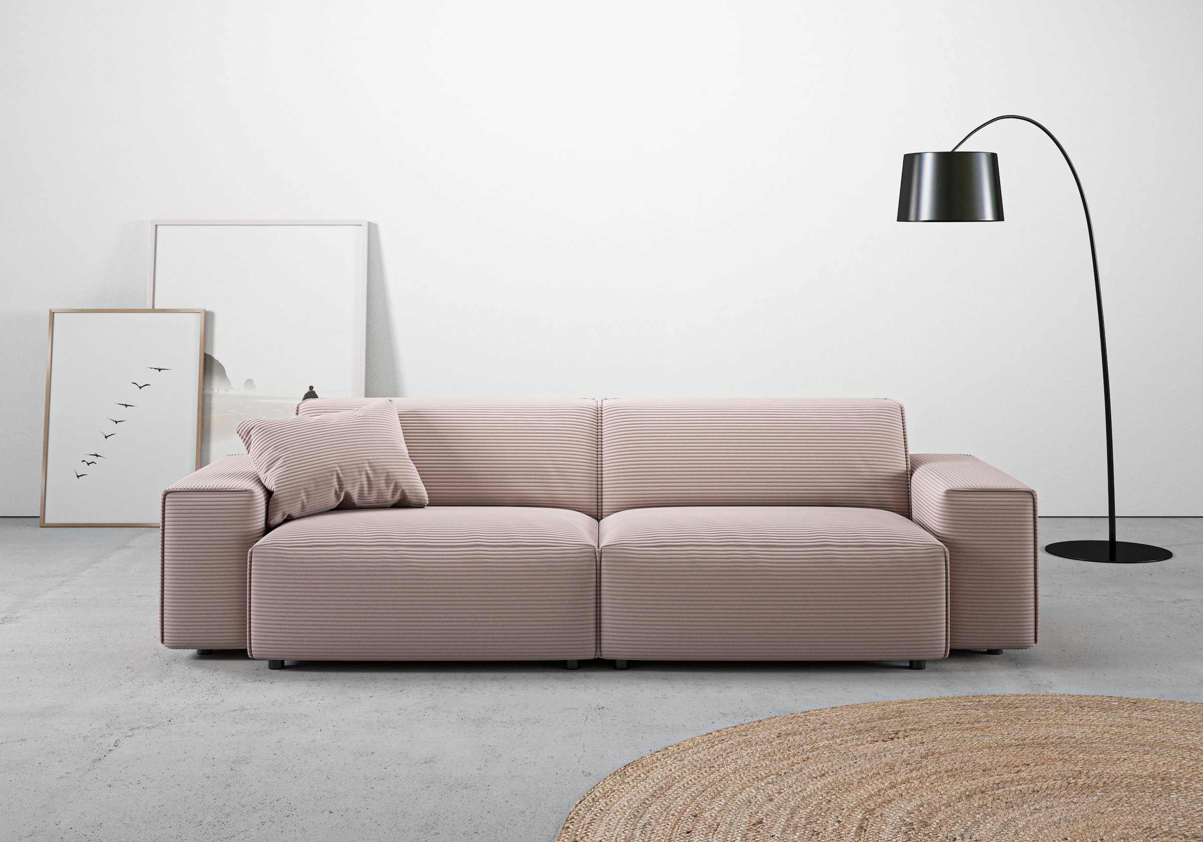 andas Big-Sofa »Glimminge auch in Breitcord, Feincord + Easy care-Bezug,«, günstig online kaufen