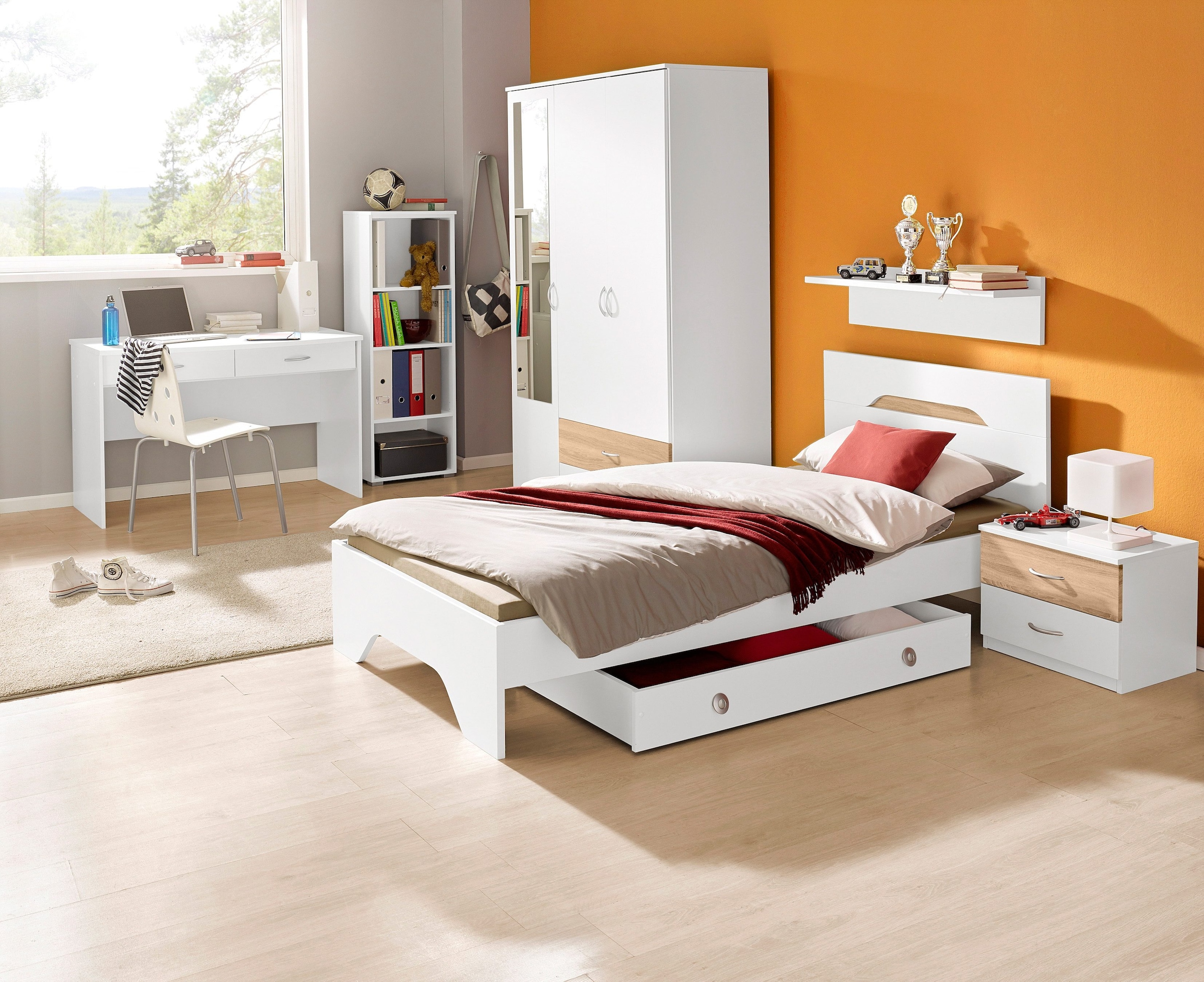 rauch Kleiderschrank »Noosa«, mit Spiegel und Schubkästen