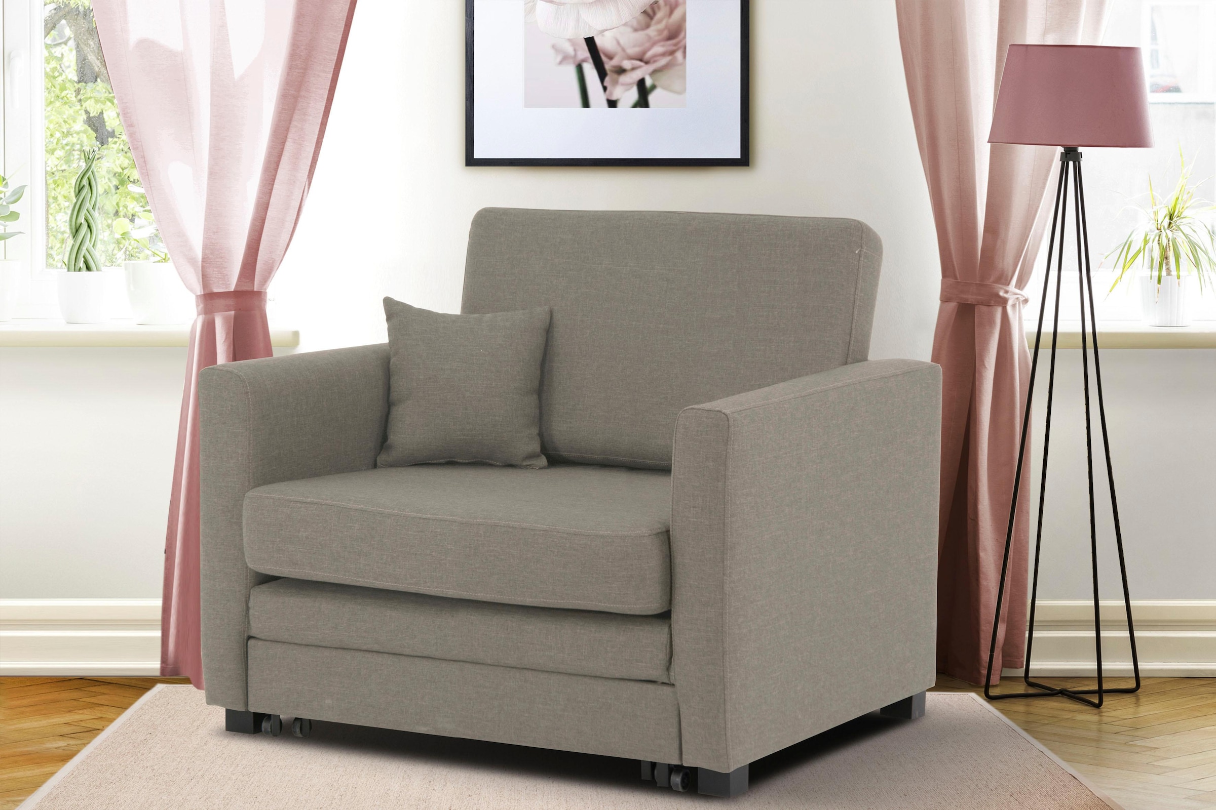 Home affaire Sessel "Mexico Schlafsessel" mit ausziehbarer Schlaffunktion, günstig online kaufen