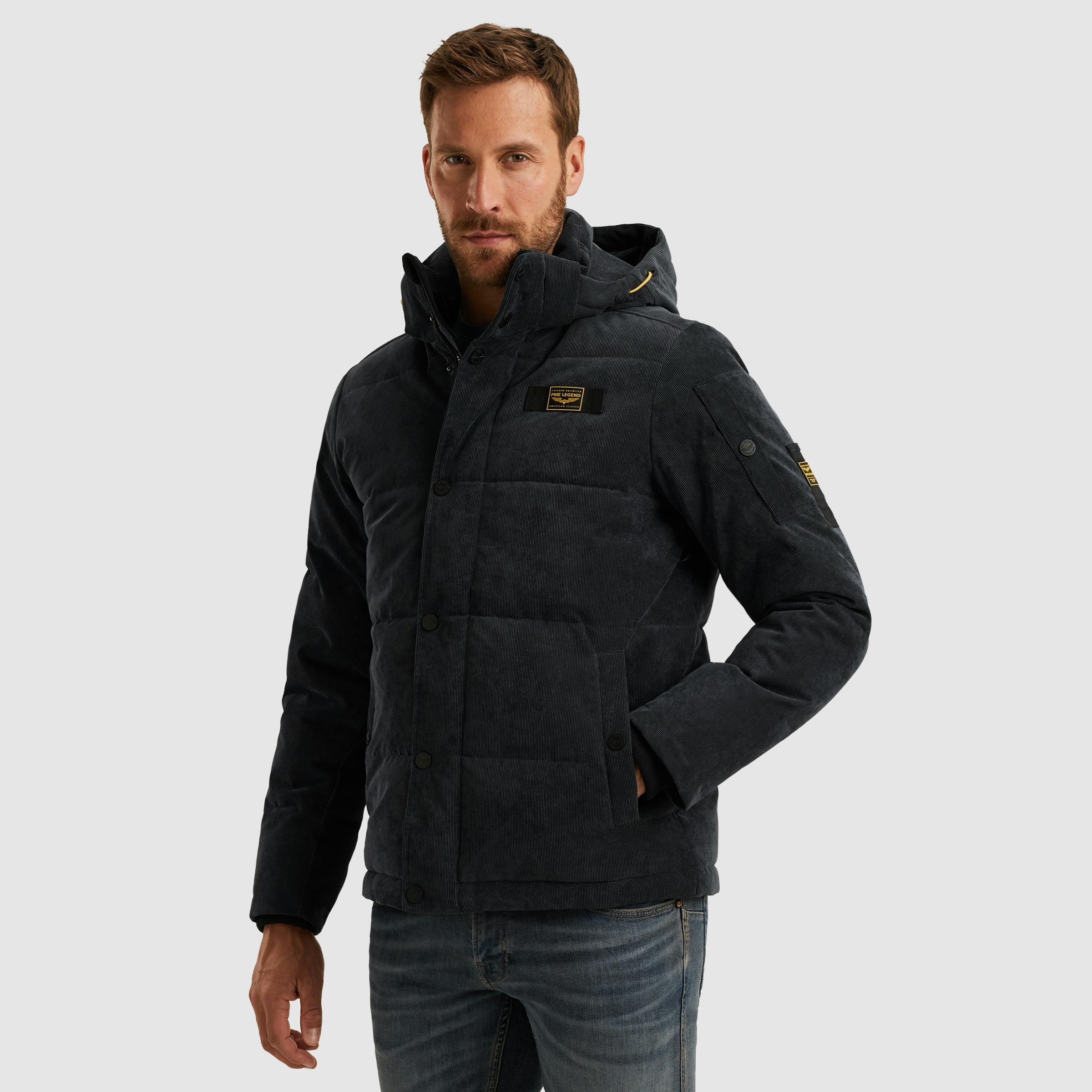 PME LEGEND Cordjacke »GOBBLER« mit Kapuze Ärmelabschluss mit Windstopper