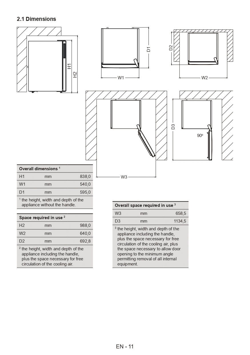 BAUKNECHT Kühlschrank »K55V1 113W«