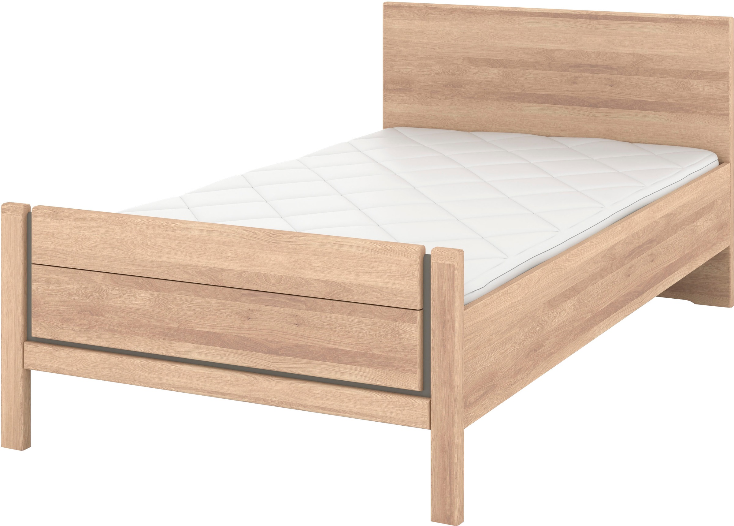 Musterring Holzbett »Sorrent, Bettgestell, Bettrahmen, teilmassiv Eiche« MA günstig online kaufen