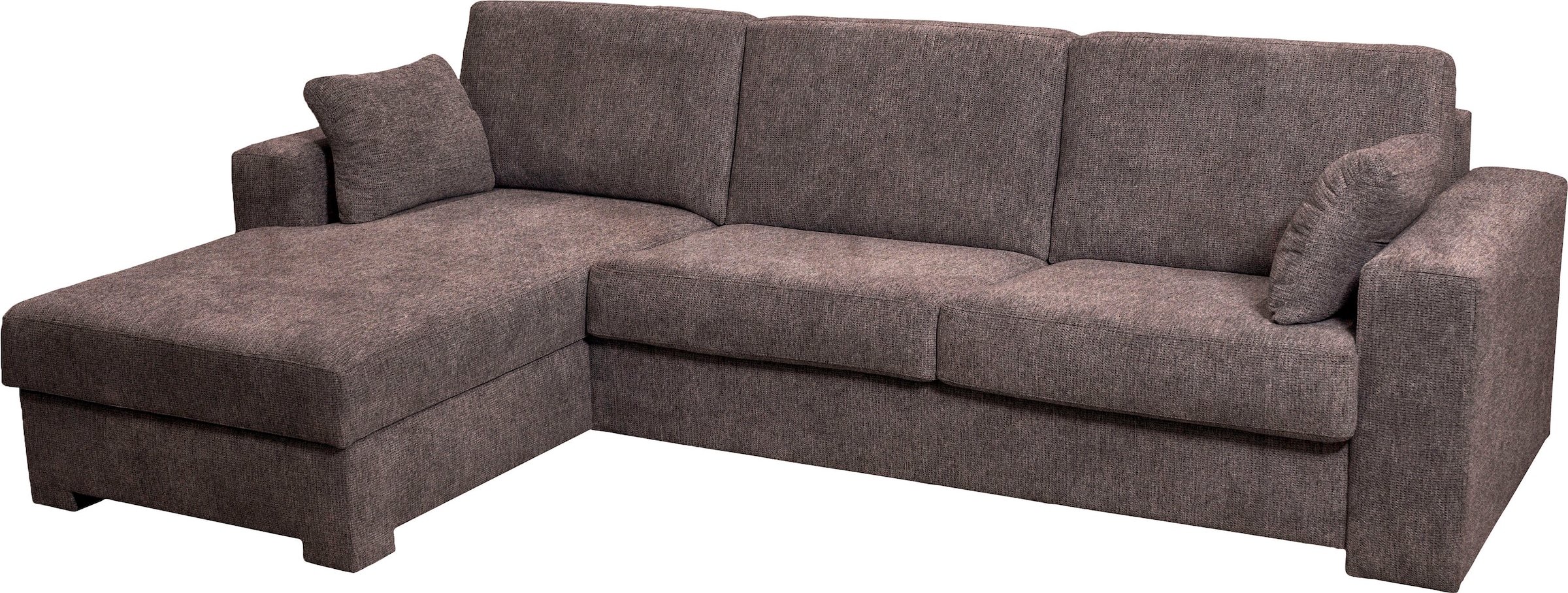 Home affaire Ecksofa »Roma "M" Matratzenhöhe 14 cm, Dauerschlaffunktion, mit Unterfederung,«, Liegemaße ca 143x198 cm, L-Form