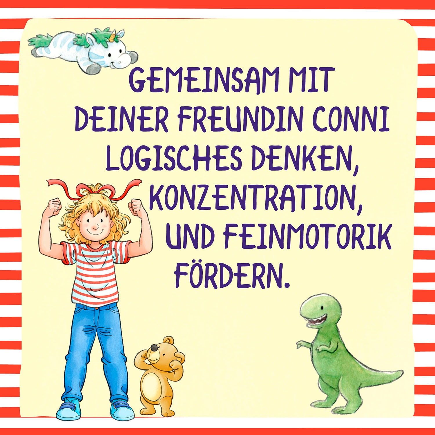 Kosmos Spiel »Meine Freundin Conni - Kunterbunter Knobelspaß« Made in Germany