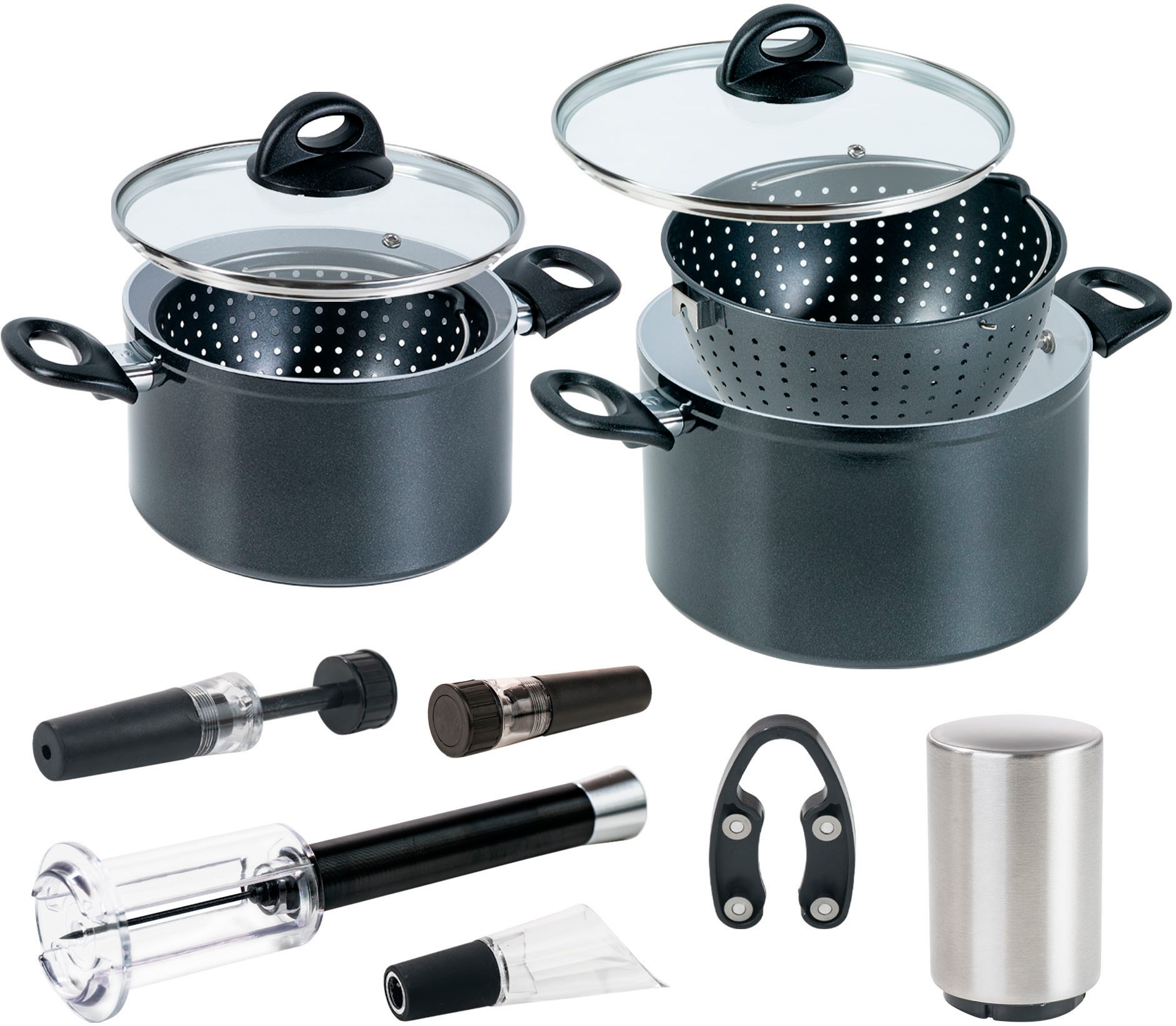 Genius Topf-Set »Cerafit Magic Pot inkl. Wein- und Flaschenöffner, Set 11-t günstig online kaufen