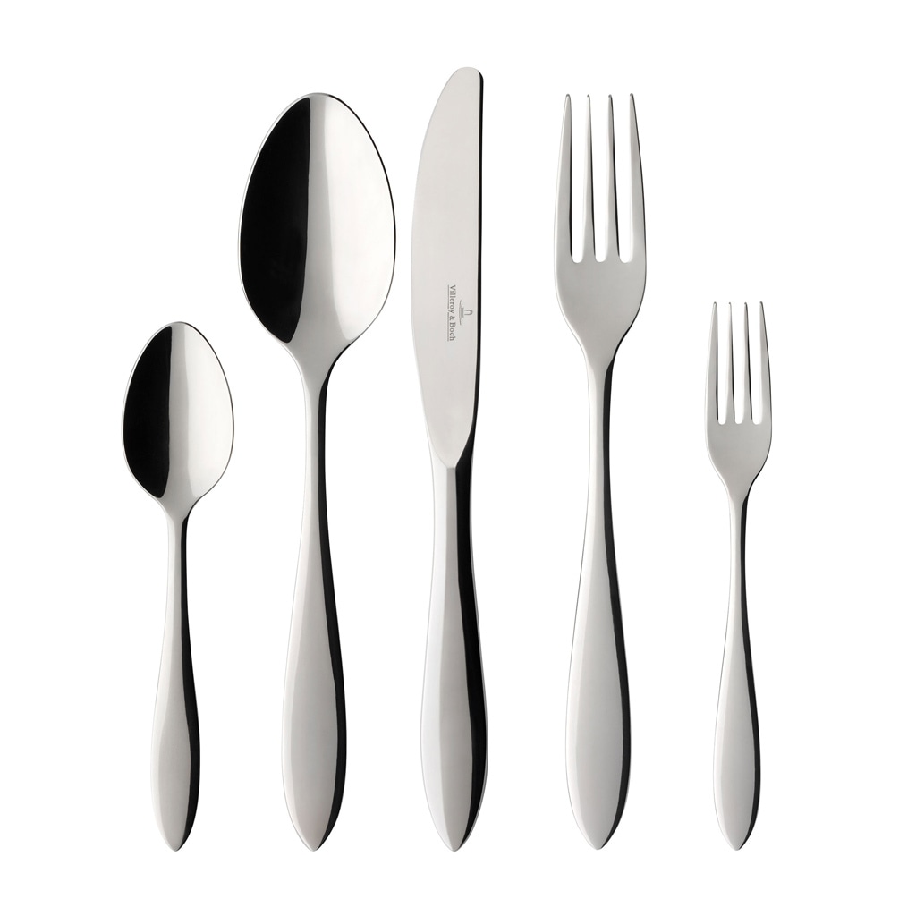 Villeroy & Boch Besteck-Set »Tafelbesteck gebürstet Arthur 30er Set grau« günstig online kaufen