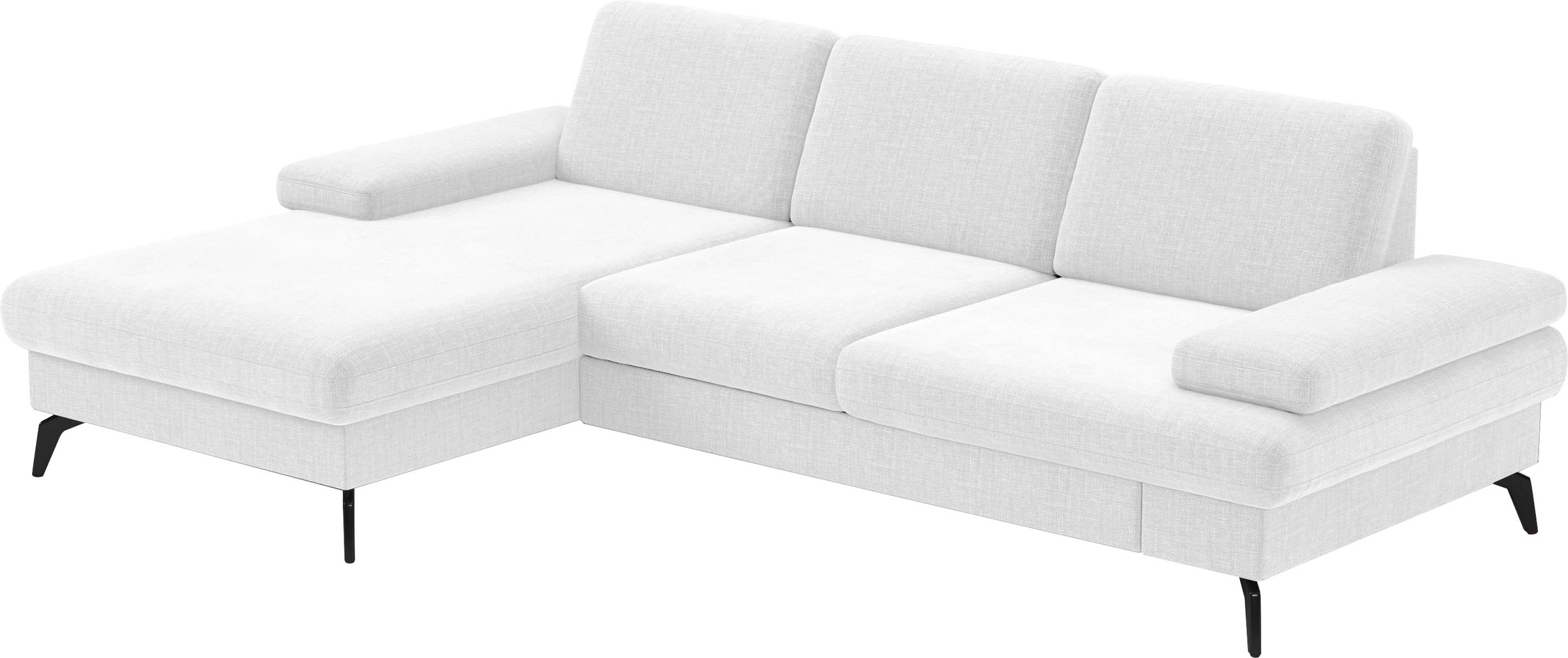 sit&more Ecksofa »Morris L-Form, inkl. Sitztiefenverstellung«, wahlweise mit Armteilverstellung, Bettfunktion & Bettkasten