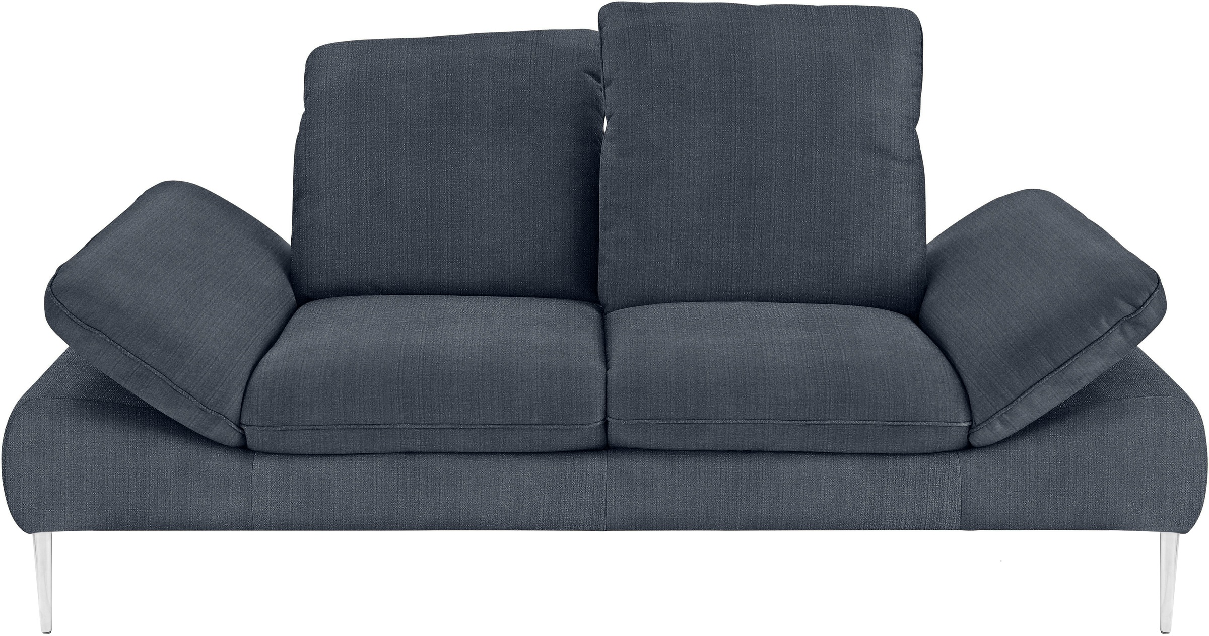 W.SCHILLIG 2,5-Sitzer »enjoy&MORE«, mit Sitztiefenverstellung, Füße silber matt, Breite 232 cm