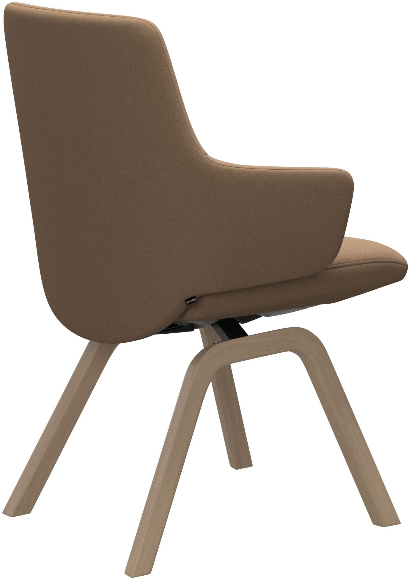 Stressless® Polsterstuhl »Laurel« () Low Back mit Armlehne, Größe L, mit schräggestellten Beinen in Eiche