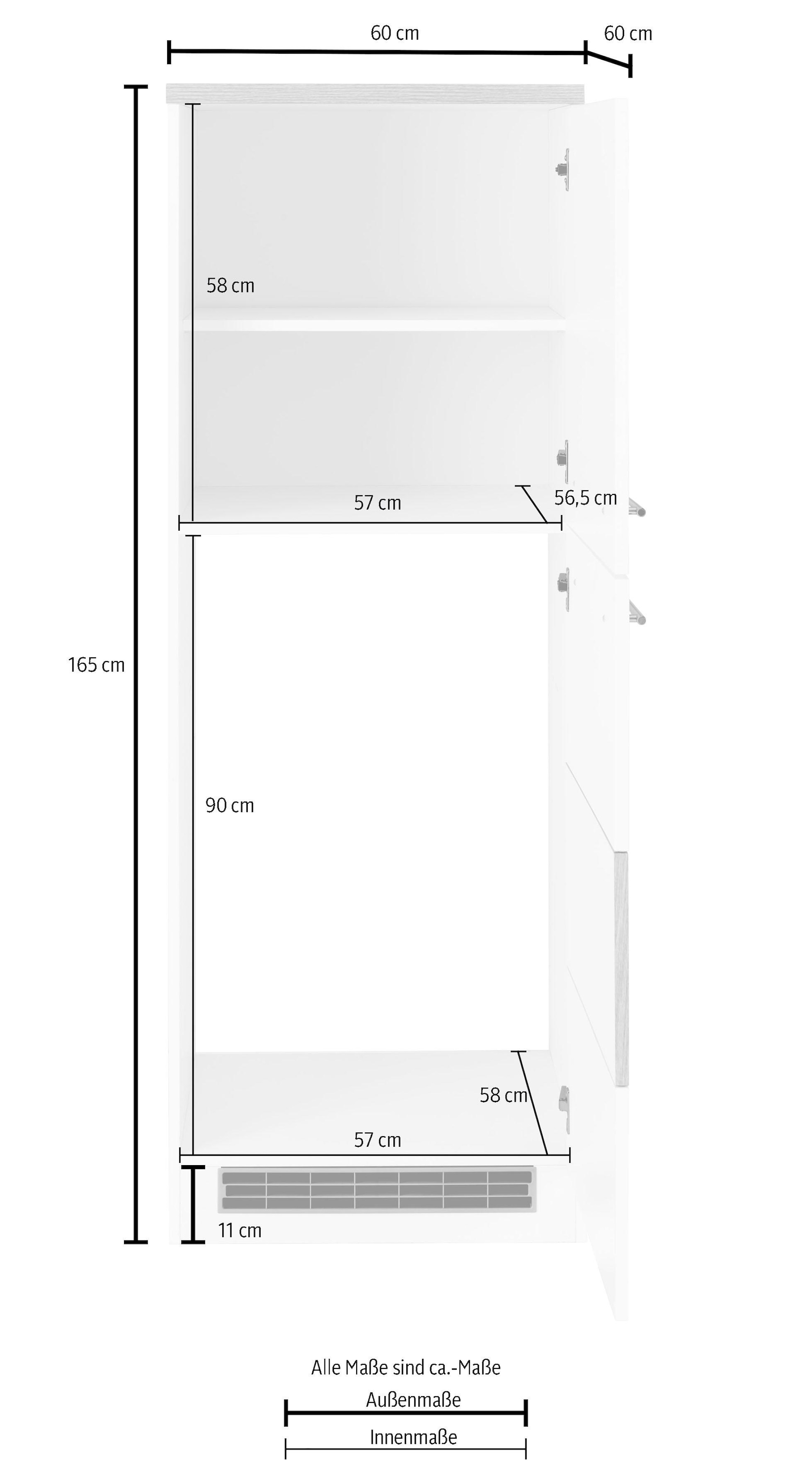 KOCHSTATION Kühlumbauschrank »KS-Trient«, 60 cm breit