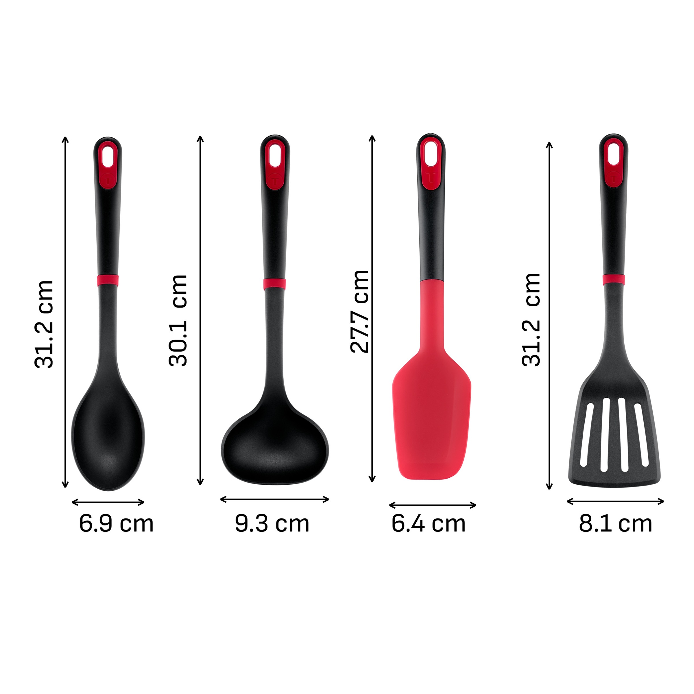 Tefal Kochbesteck-Set »Ingenio+« Silikon-Sicherheitsring, hitzebeständig bis 230°C, spülmaschinenfest