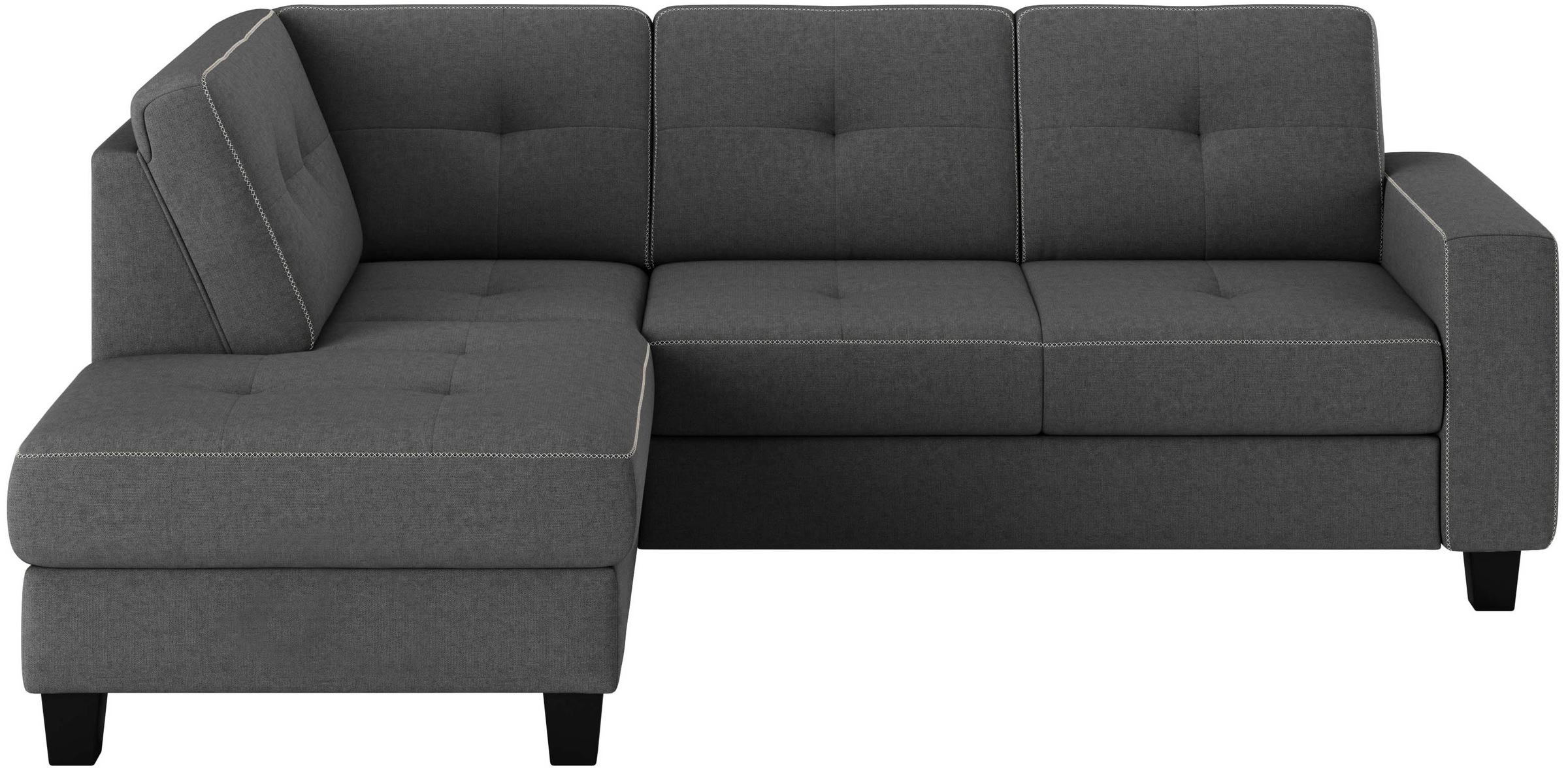 Places of Style Ecksofa »Varese«, Kreuznaht in beige günstig online kaufen