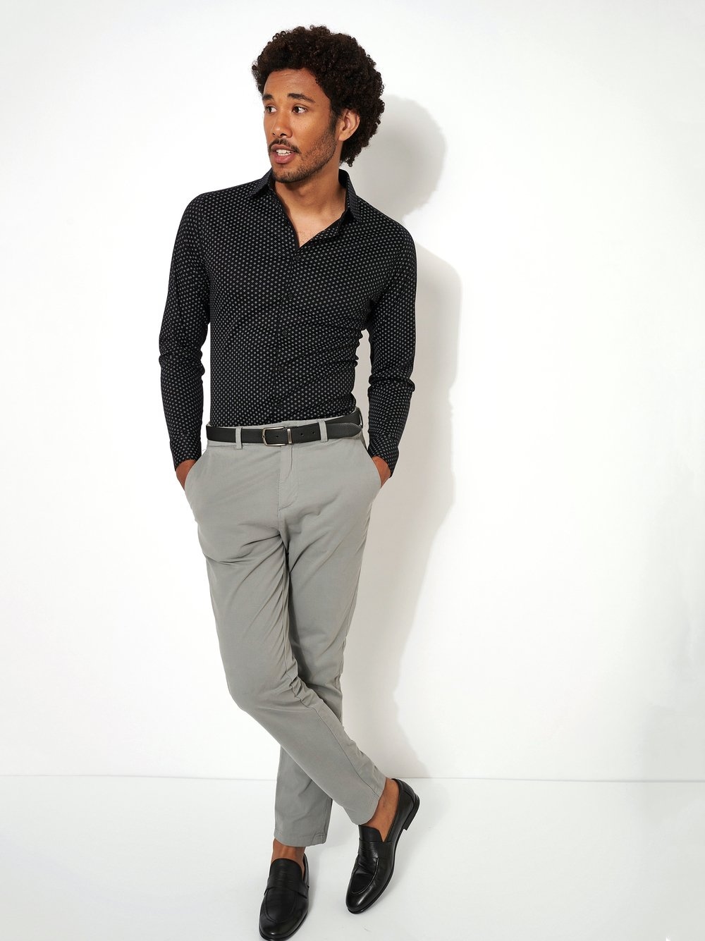 DESOTO Businesshemd »Casual Kent 1/1«, Mit Minimal Print