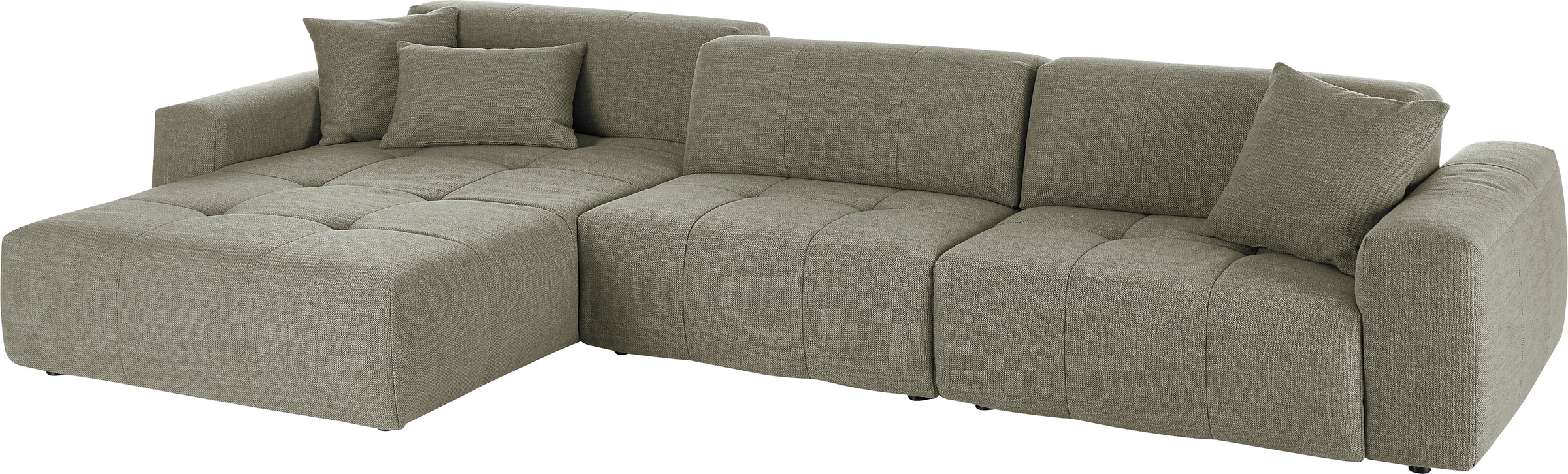 3C Candy Ecksofa »Yoshy mit Komfortfunktionen, modern und bequem, L-Form« Zwei verschiedene Sitztiefen durch verstellbare Rückenlehne