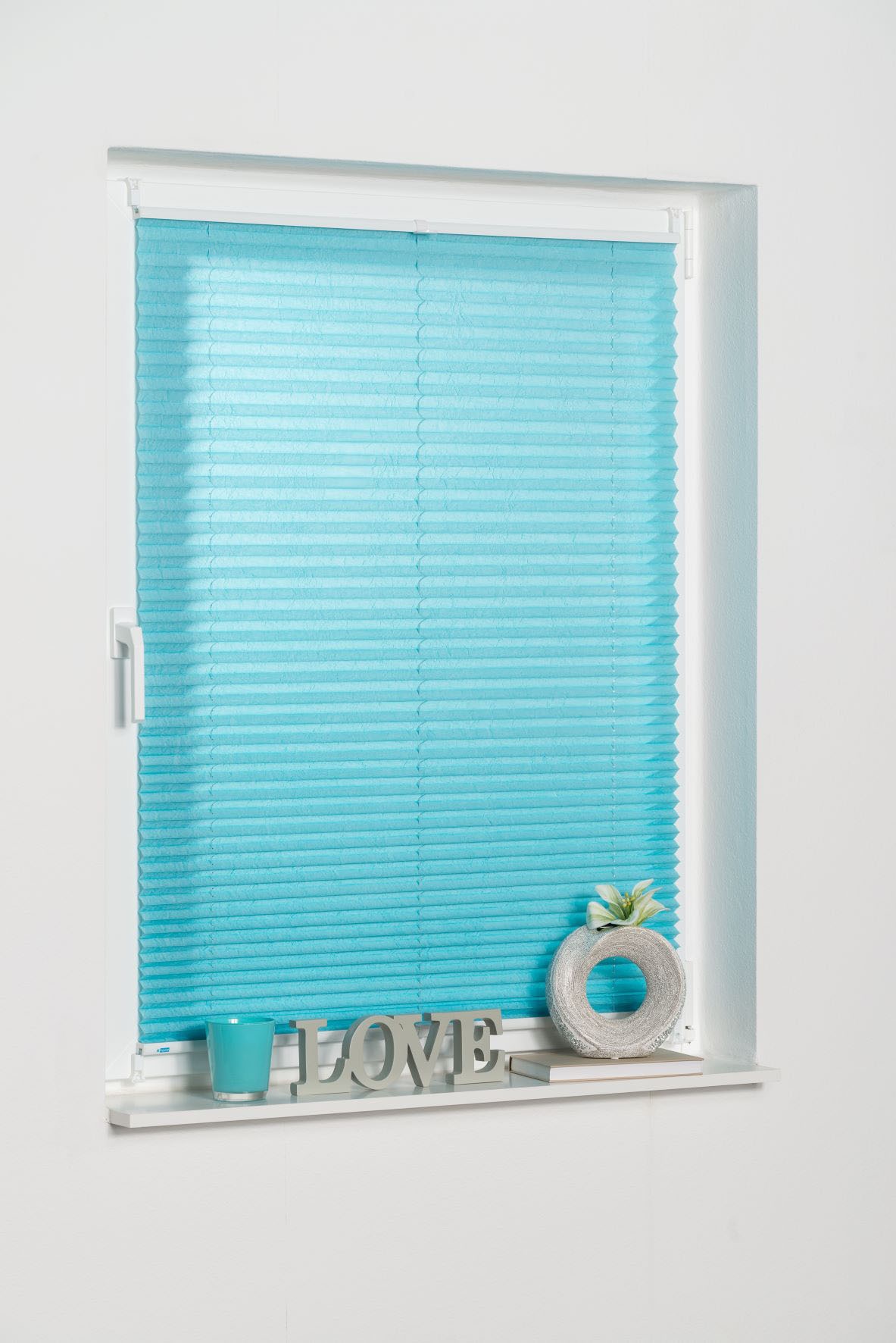 K-HOME Plissee »Klemmfix Pisa«, Lichtschutz, ohne Bohren, verspannt, Crushed-Optik