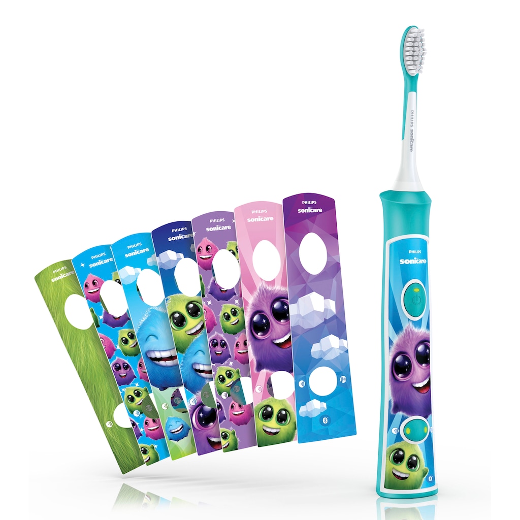 Philips Sonicare Elektrische Kinderzahnbürste »HX6322/04«, 2 St. Aufsteckbürsten