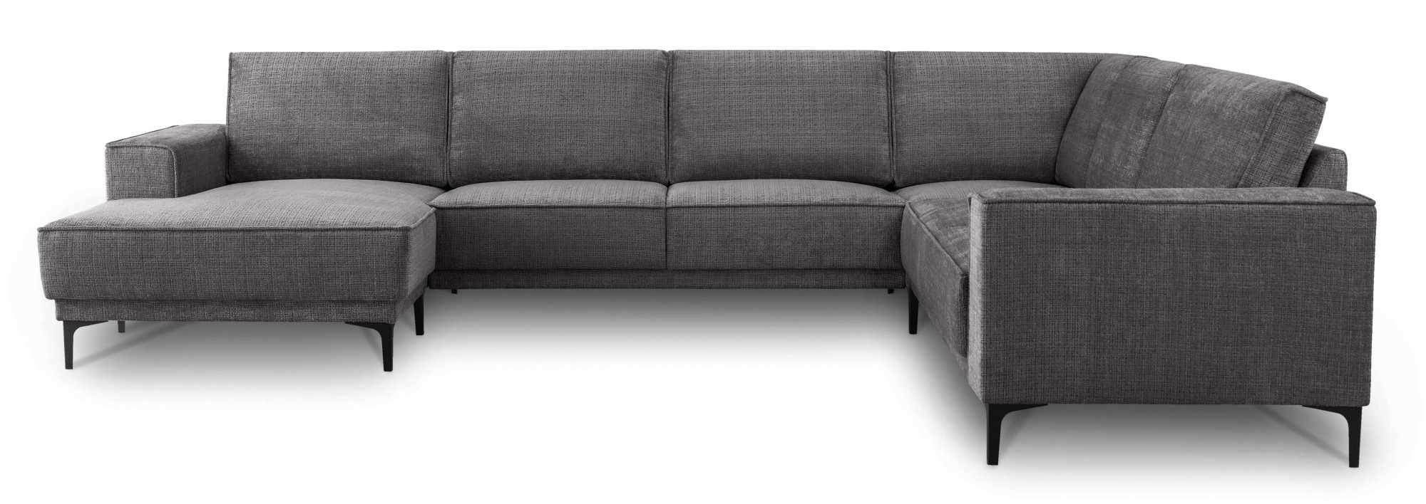 PLACES OF STYLE Wohnlandschaft »XXL Sofa Oland, Struktur, Flachgewebe, Luxu günstig online kaufen