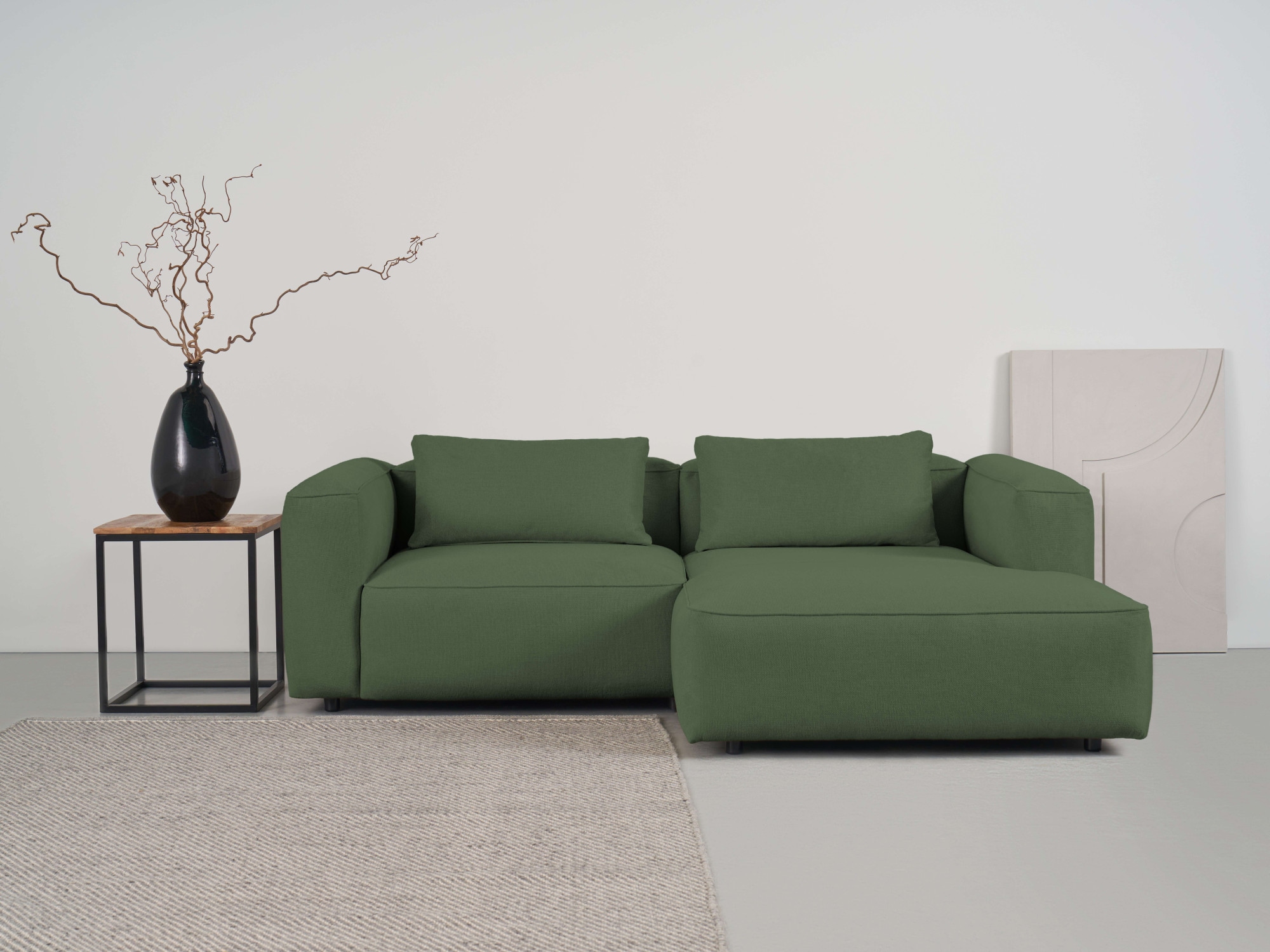 andas Ecksofa »Tvinnet«, Breite 228 cm, extra tiefe Sitzfläche, kubisches Sitzvergnügen