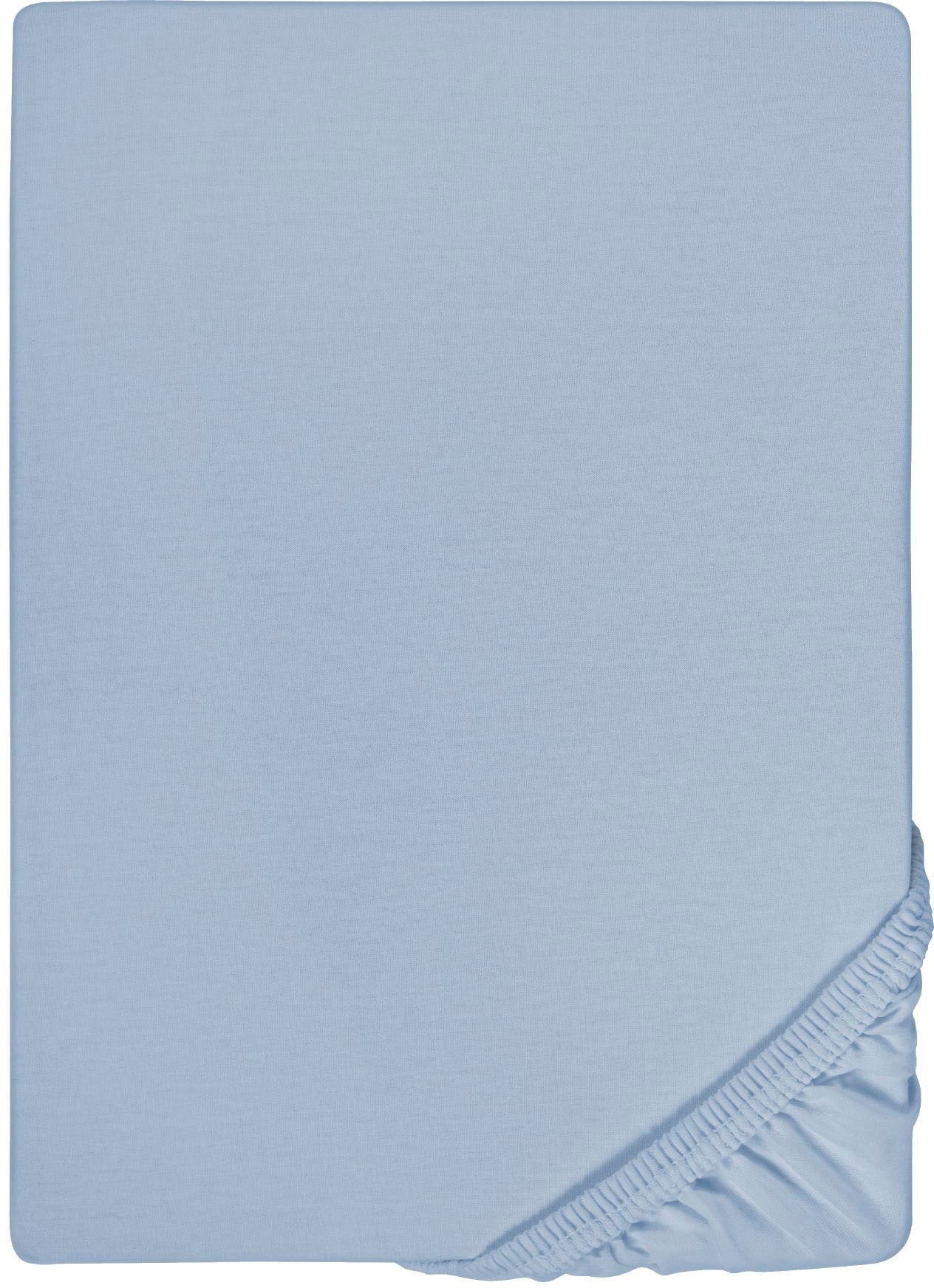 Biberna Spannbettlaken »Marc in Gr. 90x200, 140x200 oder 180x200 cm«, (1 St.), aus Baumwolle, für Matratzen bis 22 cm Höhe, Bettlaken, Spannbetttuch