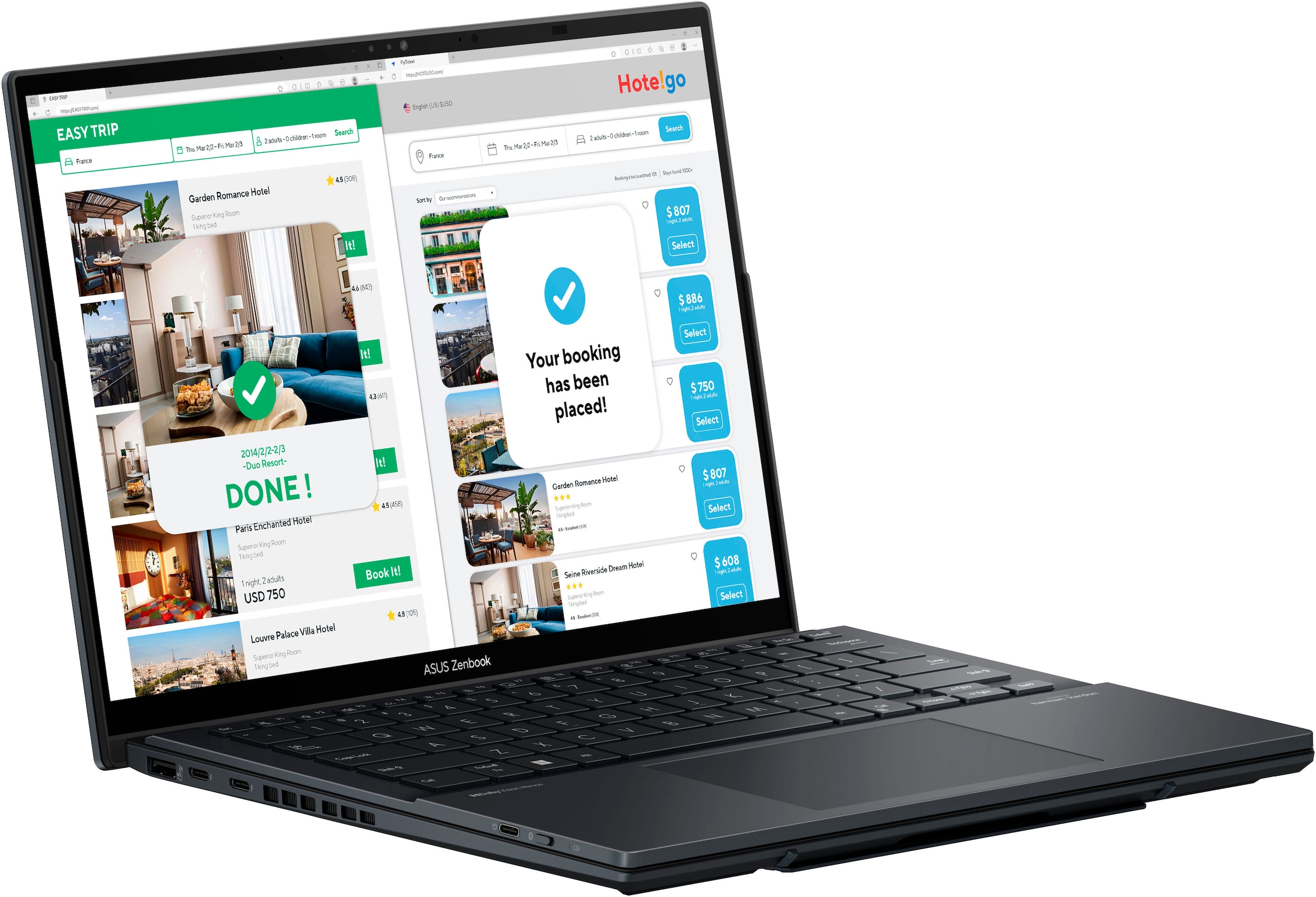 Asus Notebook »Zenbook Duo OLED UX8406MA-QL308X«, 35,6 cm, / 14 Zoll, Intel, Core Ultra 9, ARC, 2000 GB SSD, dual-screen