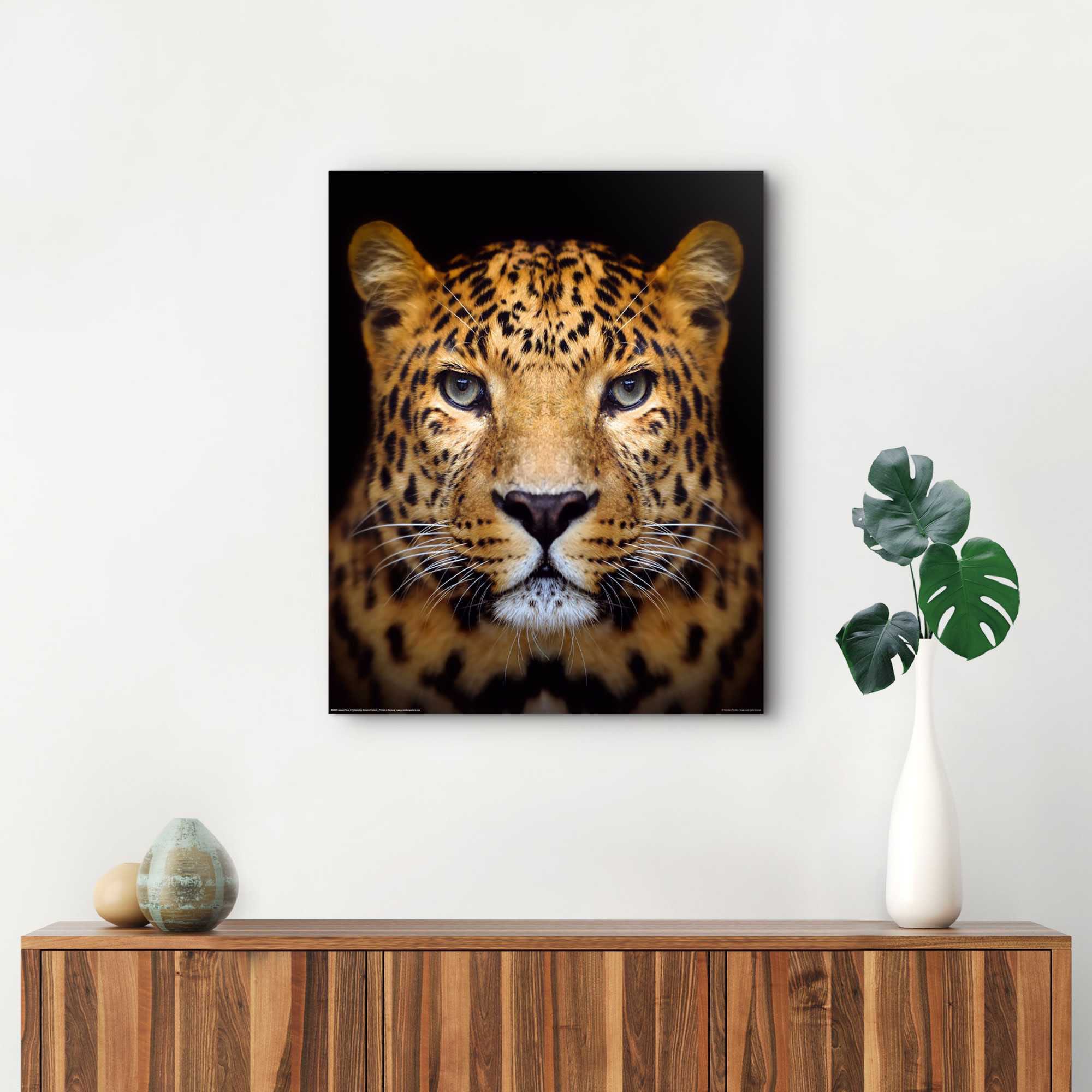 (1 Kräftig Gefleckt«, - Leopard Leopard, Raubetier Rechnung Wandbild - Panther St.) bestellen »Wandbild auf - Reinders!