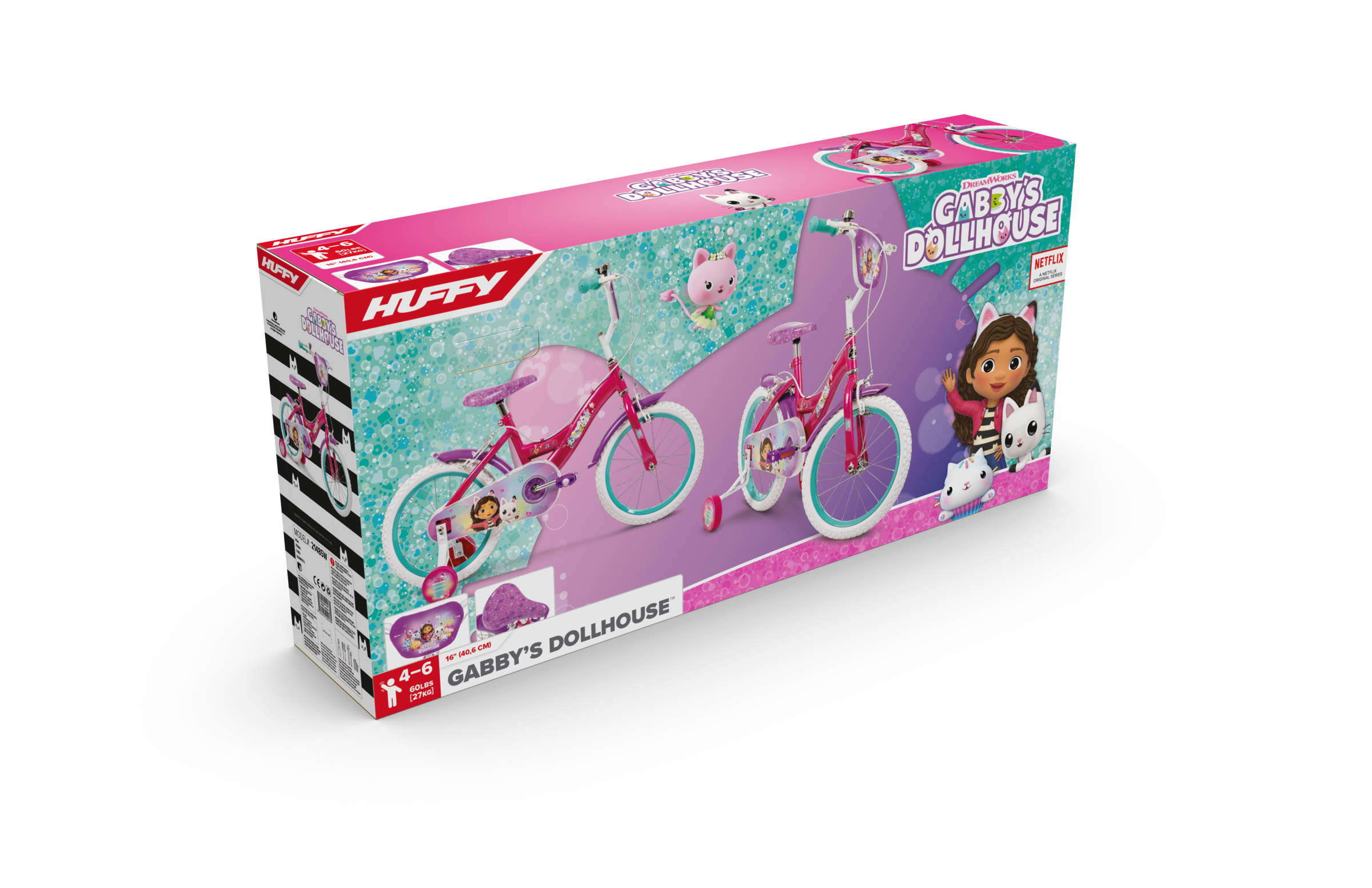 Huffy Kinderfahrrad »Gabby's Dollhouse 16-Zoll-Kinderfahrrad von Huffy«