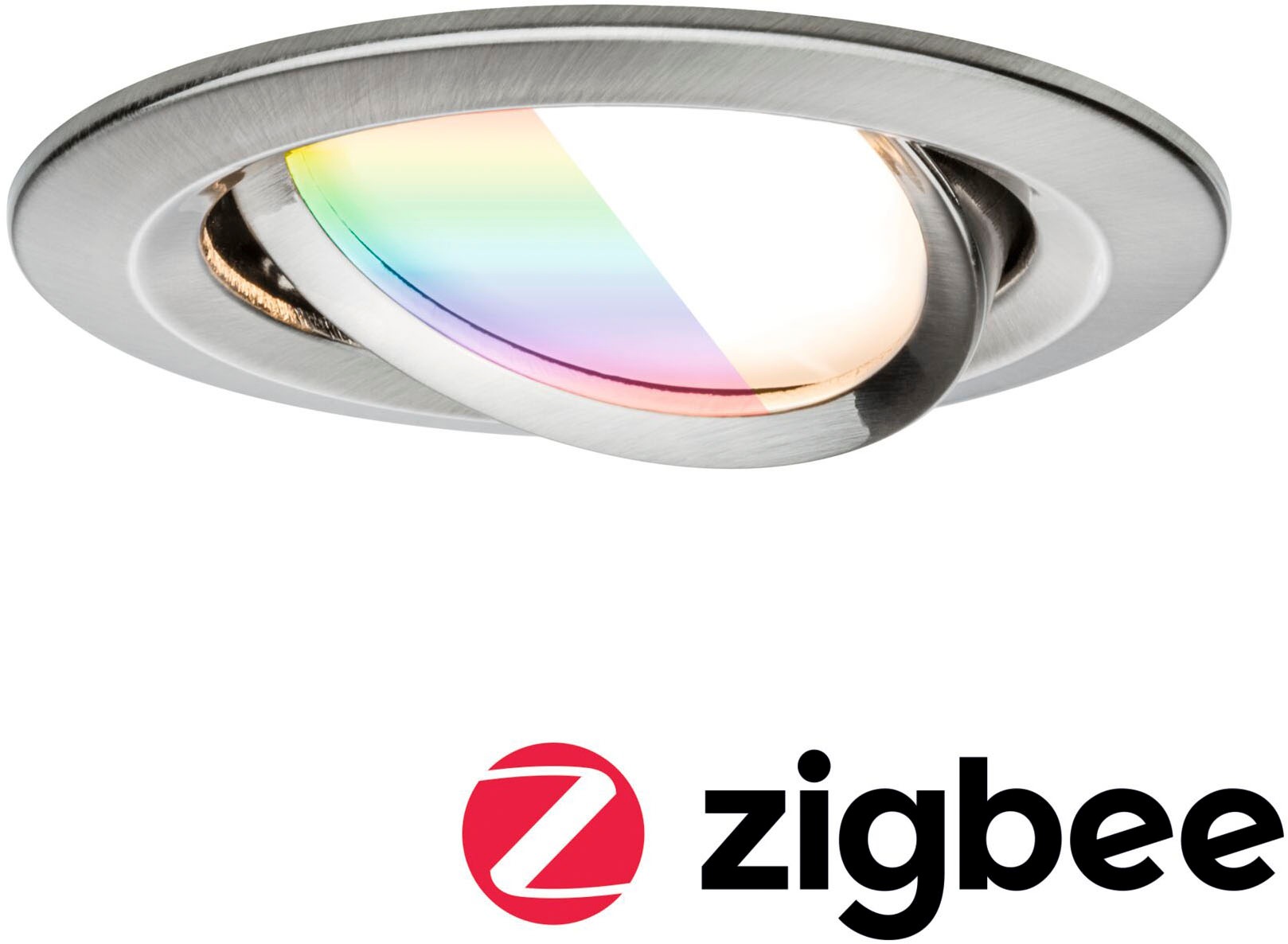 Paulmann LED Einbauleuchte »LED Einbauleuchte Nova Coin rund 84mm 50°«, 1 flammig, Leuchtmittel LED-Modul | LED fest integriert, Memoryfunktion, Farbwechsler, Farbsteuerung, Dimmer, Smart Home