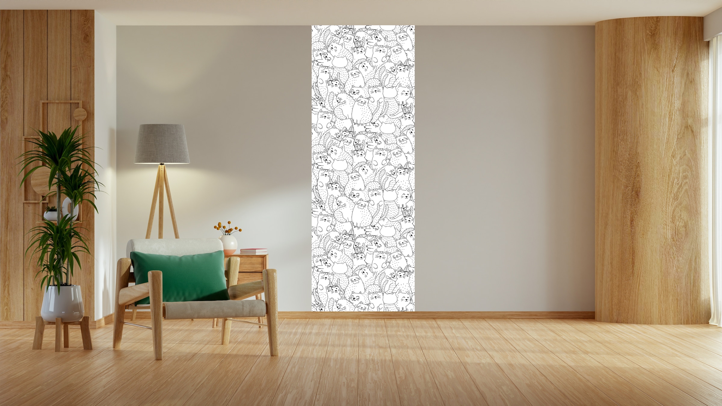 queence Wandsticker »Katzen«, (1 St.), DIY-Wandsticker zum Bemalen günstig online kaufen