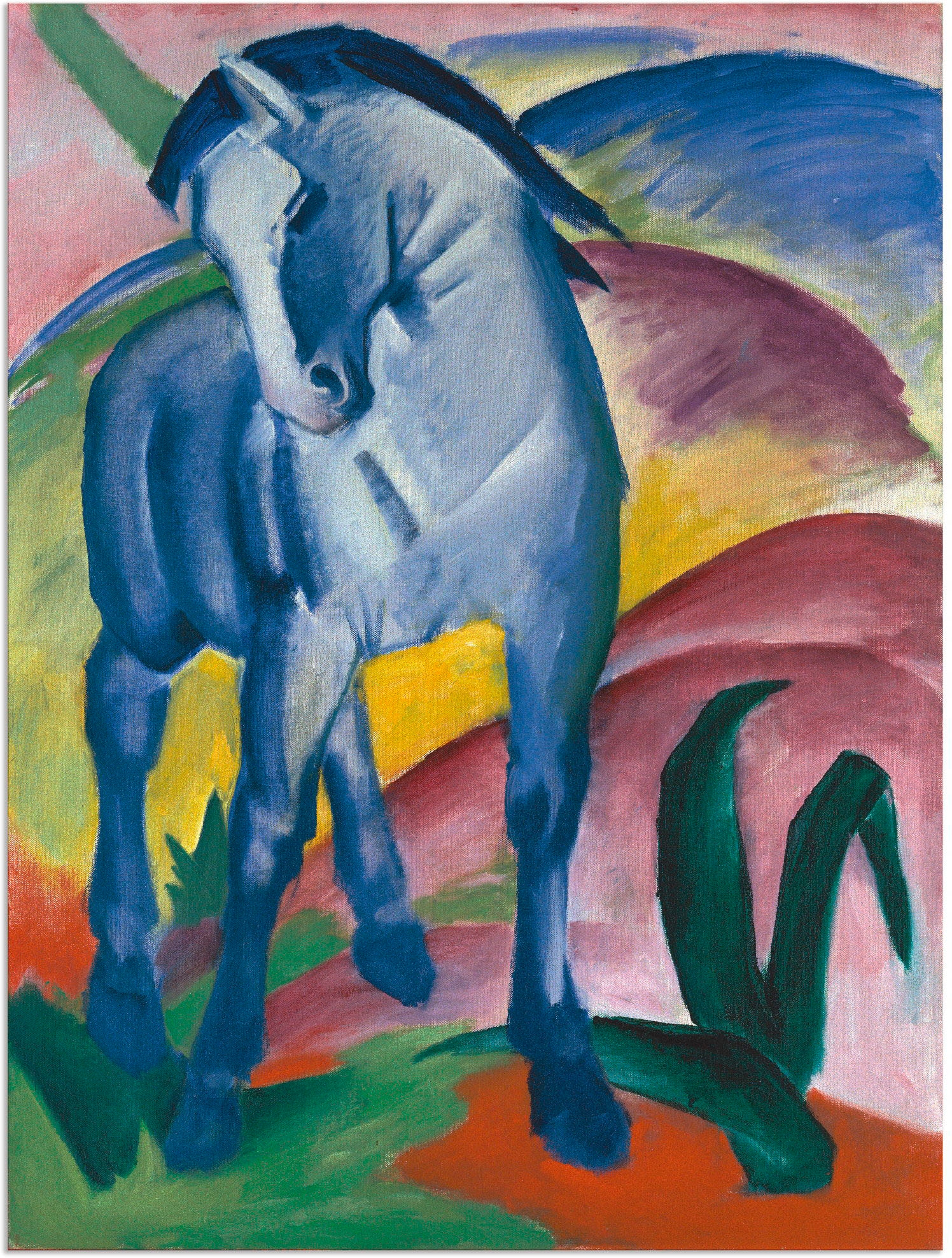 Artland Wandbild »Blaues Pferd I. 1911.«, Haustiere, (1 St.), als Alubild, günstig online kaufen