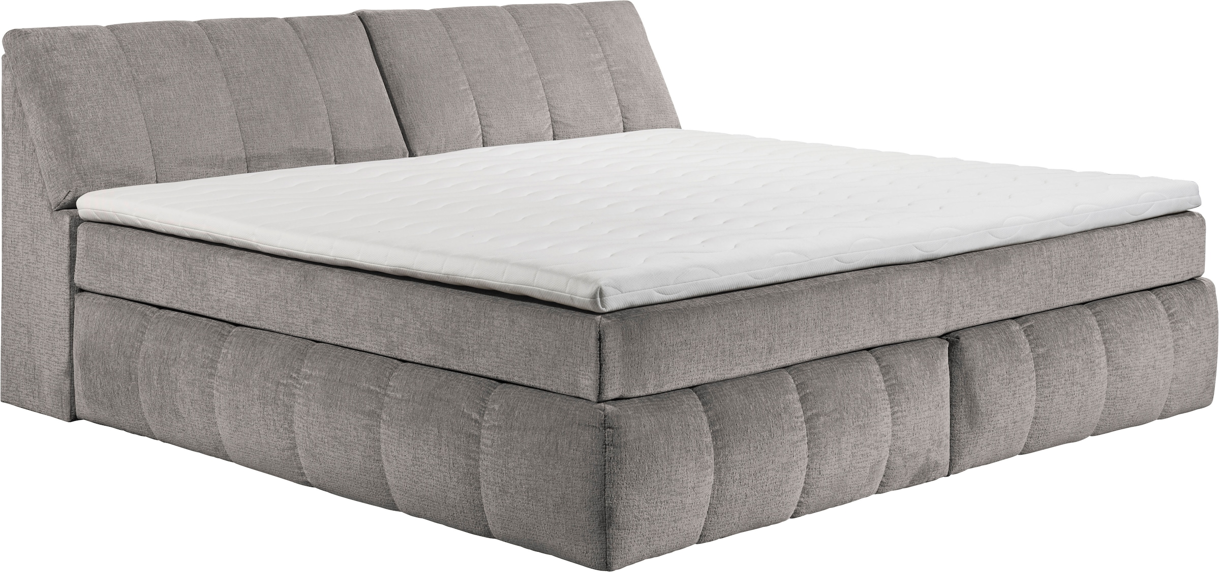 ED EXCITING DESIGN Boxspringbett »Elkford, Familienbett in der Größe 240x200cm« inkl. Stauraum im Kopfteil