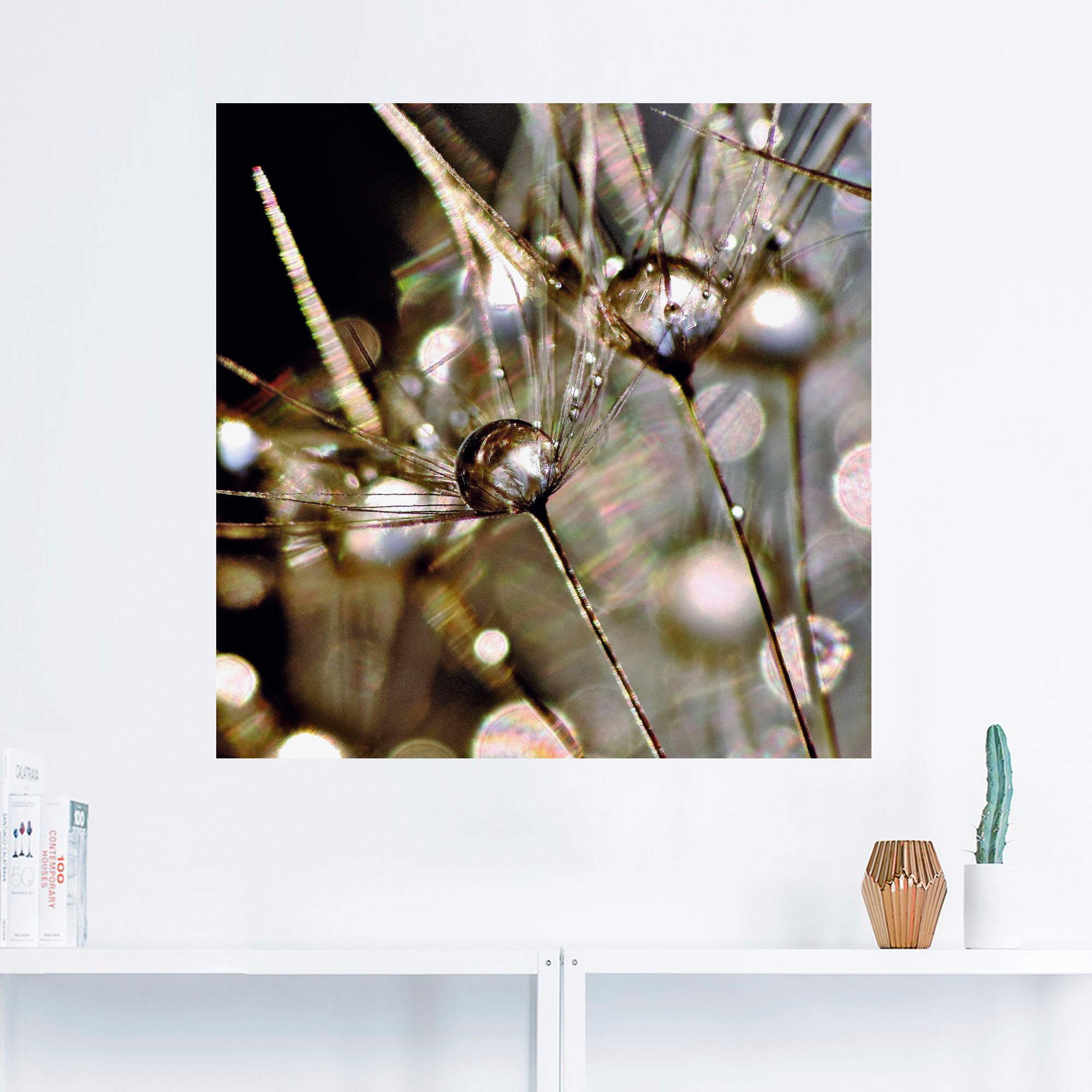 Artland Wandbild »Pusteblume abstrakt«, Blumen, (1 St.), als Leinwandbild, Poster, Wandaufkleber in verschied. Größen