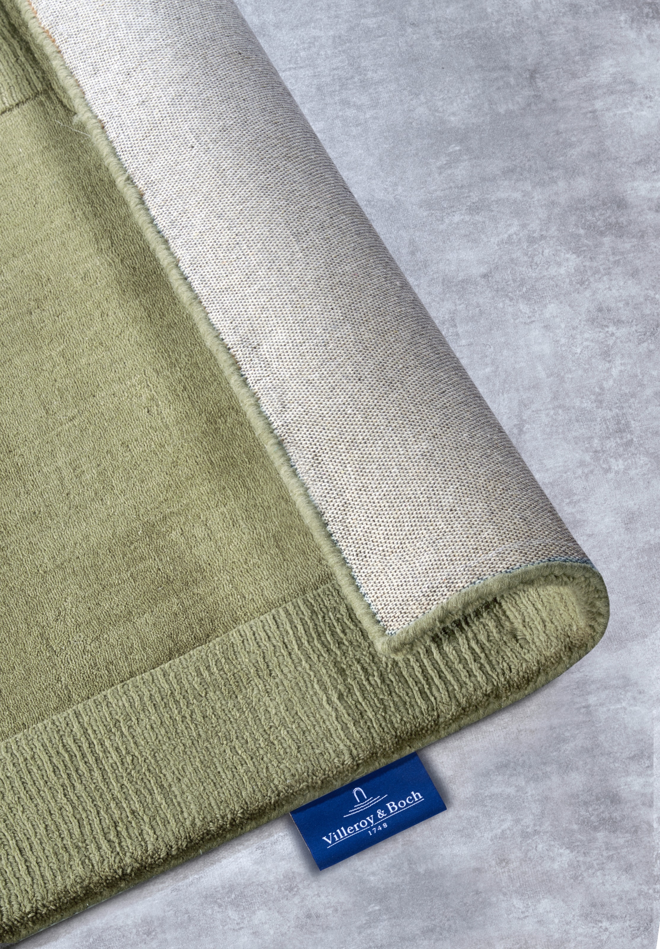 Villeroy & Boch Wollteppich »Charlotte«, rechteckig, 10 mm Höhe, Läufer, Handgewebt, Wolle, Natur, Läufer, Wohnzimmer, Geometrie