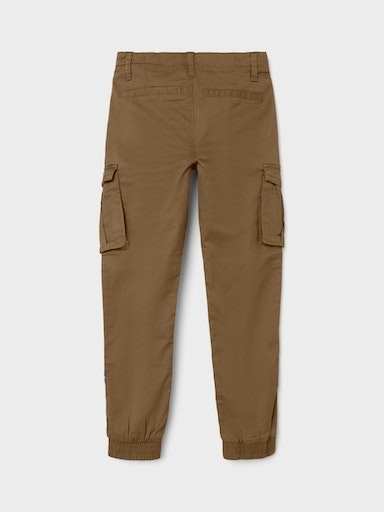 Name It Cargohose »NITBAMGO für Jungen mit verstellbarem Bund und Stretchkomfort«, unifarben, modisch, relaxed fit, Webware