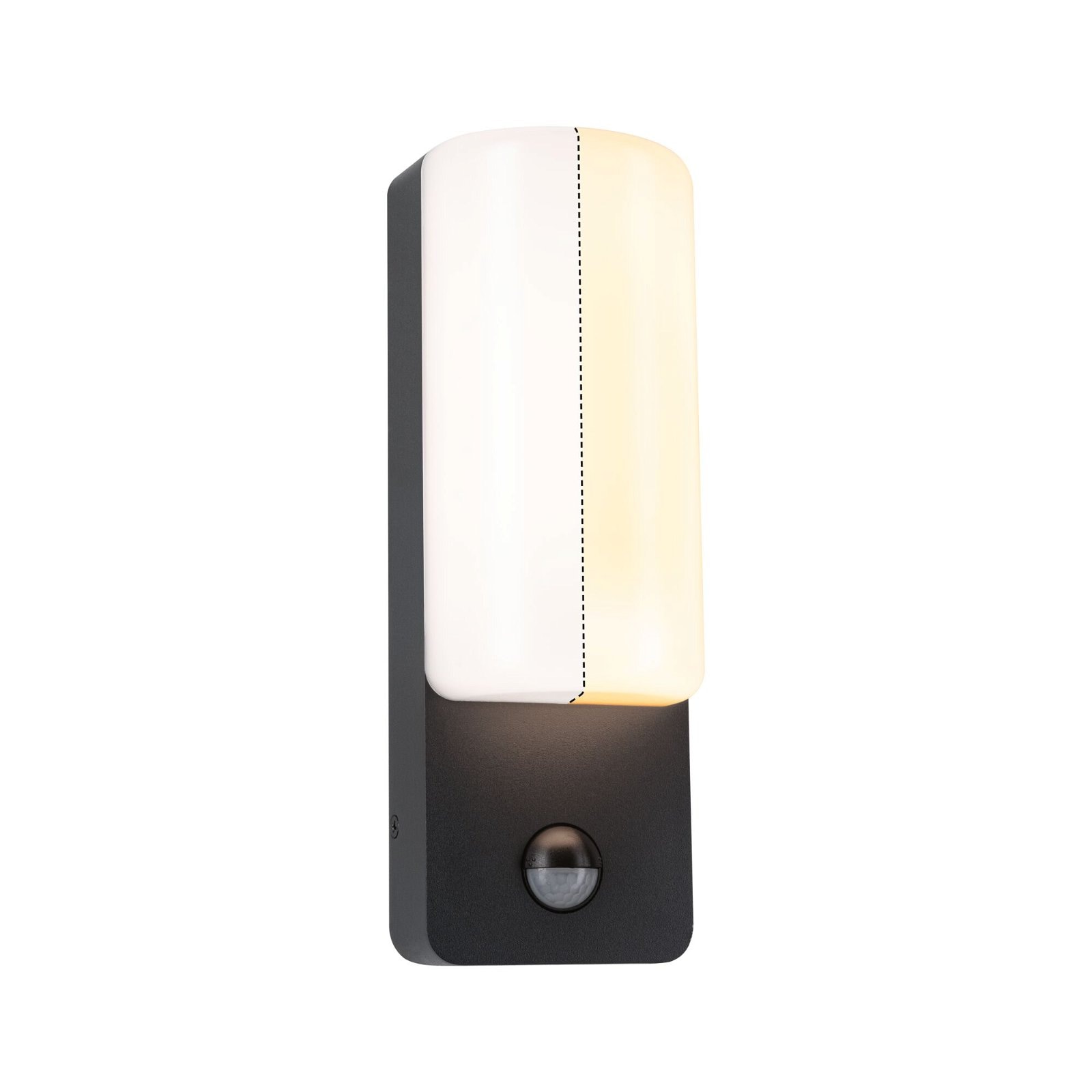 Paulmann LED Außen-Wandleuchte »Bonnie IP44 93x77mm 2200 - 3000K 8,5W 560lm 230V Anthrazit Aluminium«, 1 flammig, Bewegungsmelder insektenfreundlich und seewasserresistent