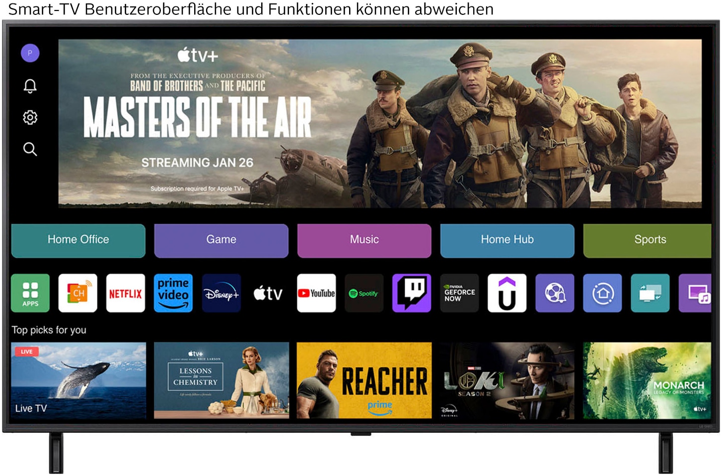 LG QNED-Fernseher »55QNED80A6A«, 4K Ultra HD, Smart-TV