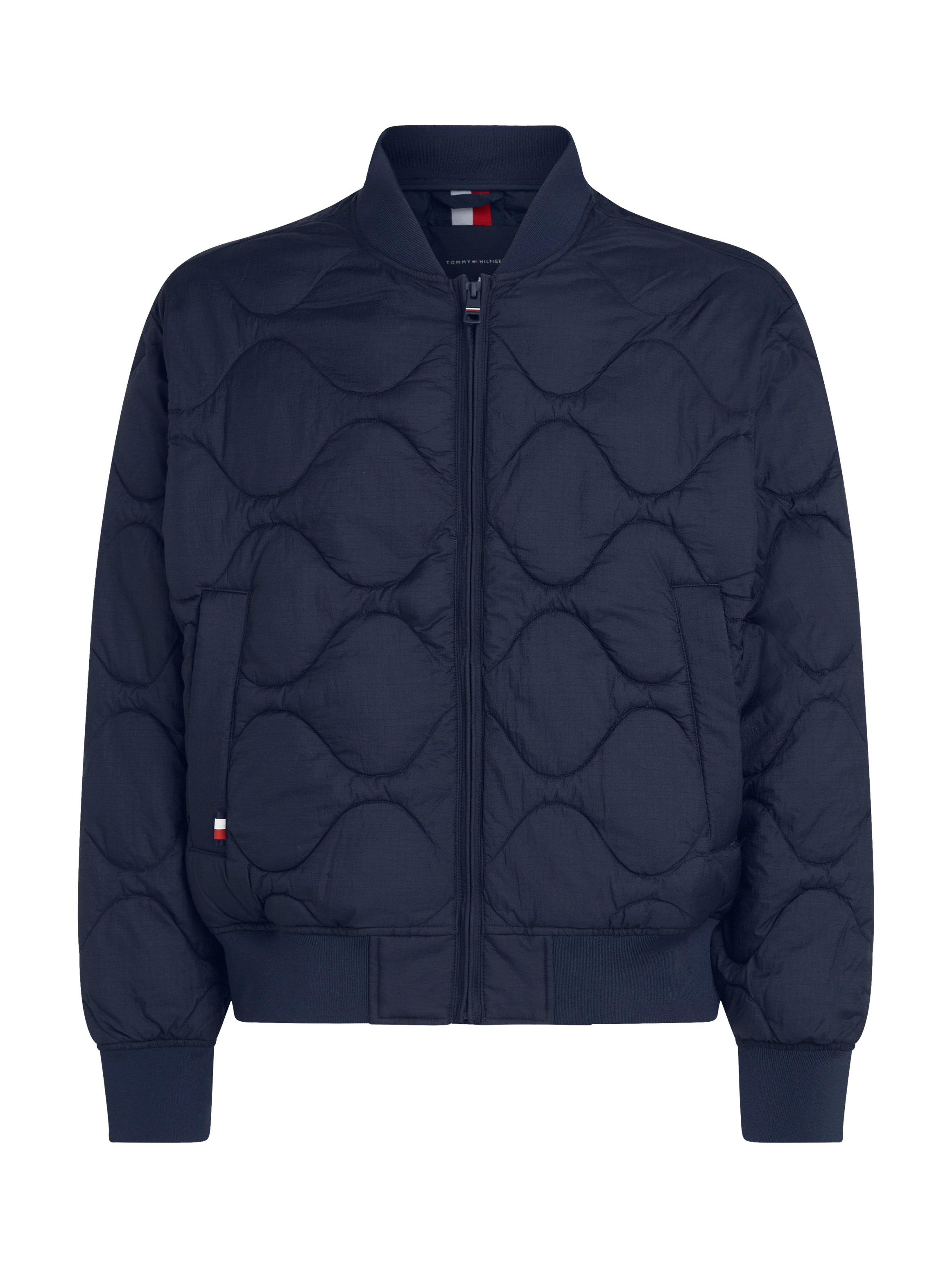 Tommy Hilfiger Steppjacke »ONION QUILTED BOMBER«, ohne Kapuze, mit Stehkragen, modische Steppung